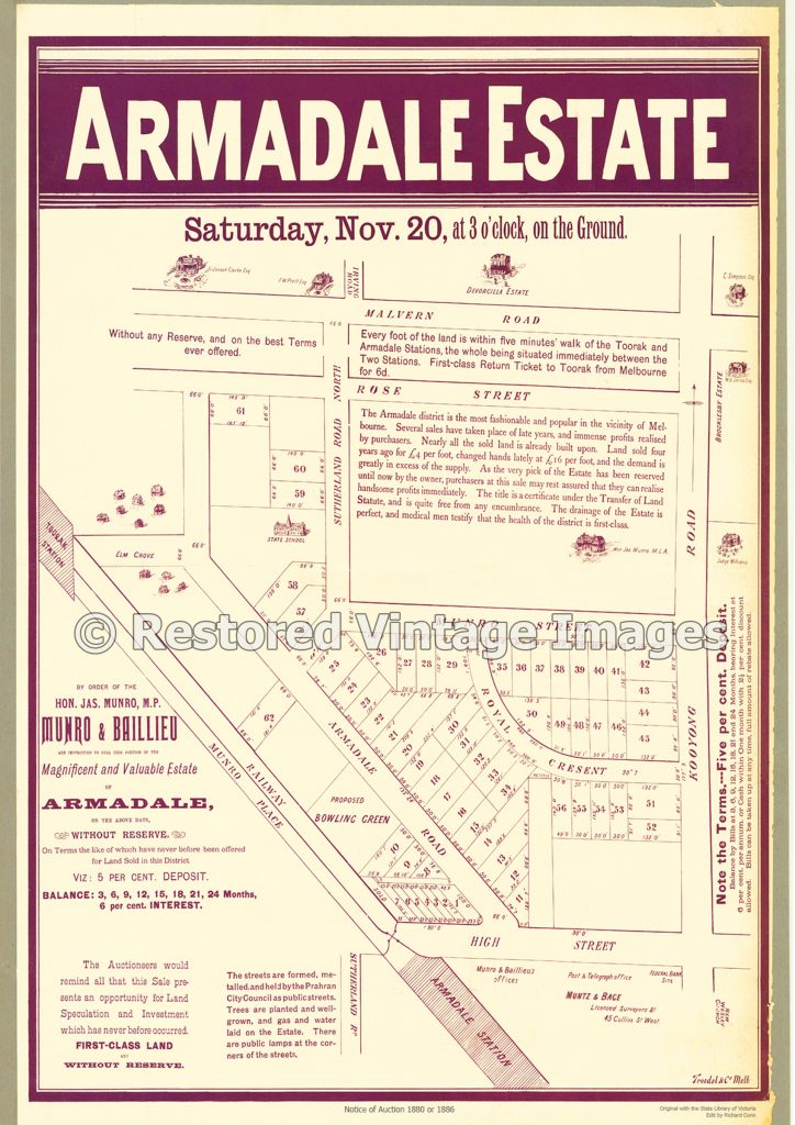 Armadale Estate 20th November 1886 Armadale Restored Vintage Images