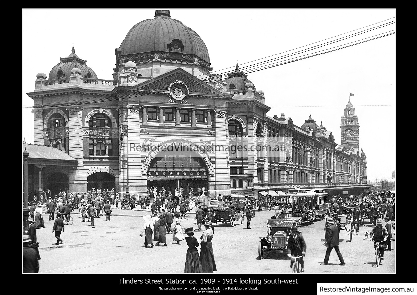 Flinders Street Station Ca. 1909 To 1914