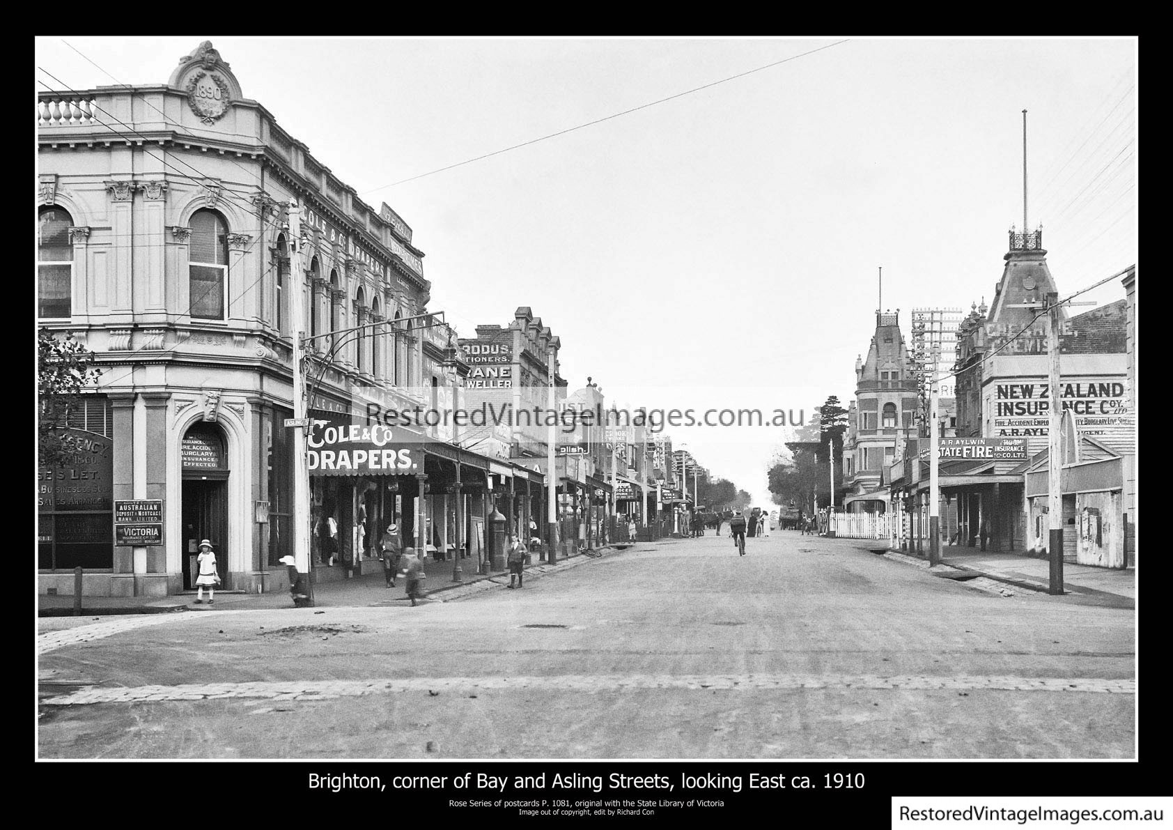 Brighton, Looking East On Bay St Ca. 1910