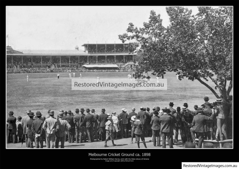 Melbourne Cricket Ground 1898 Restored Vintage Images