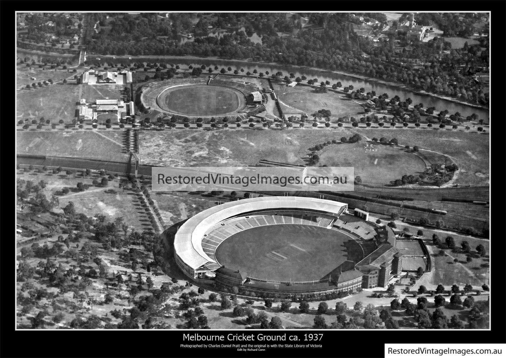 Melbourne Cricket Ground Aerial 1925-35