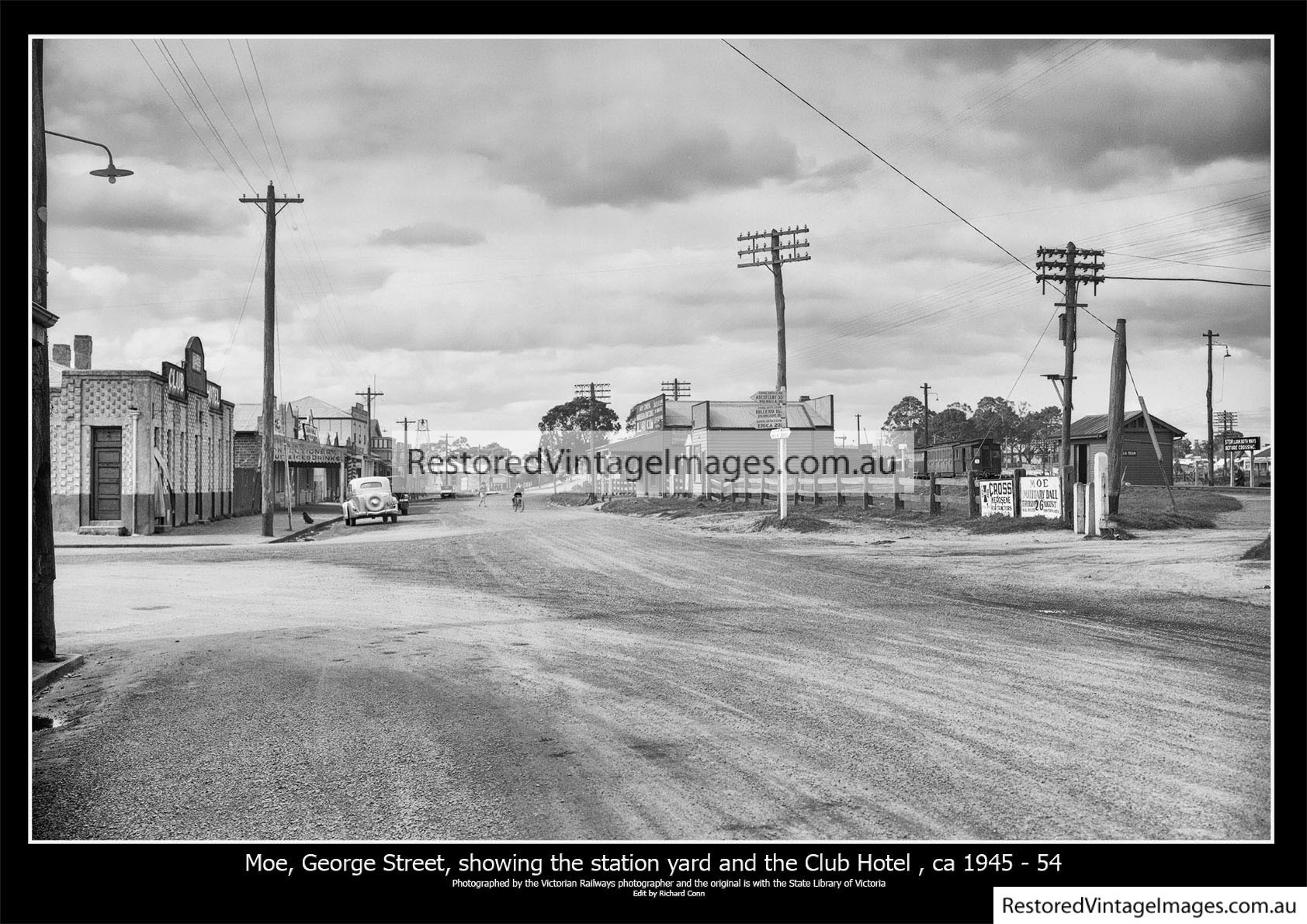 Moe, Station Yard And Club Hotel 1945-54