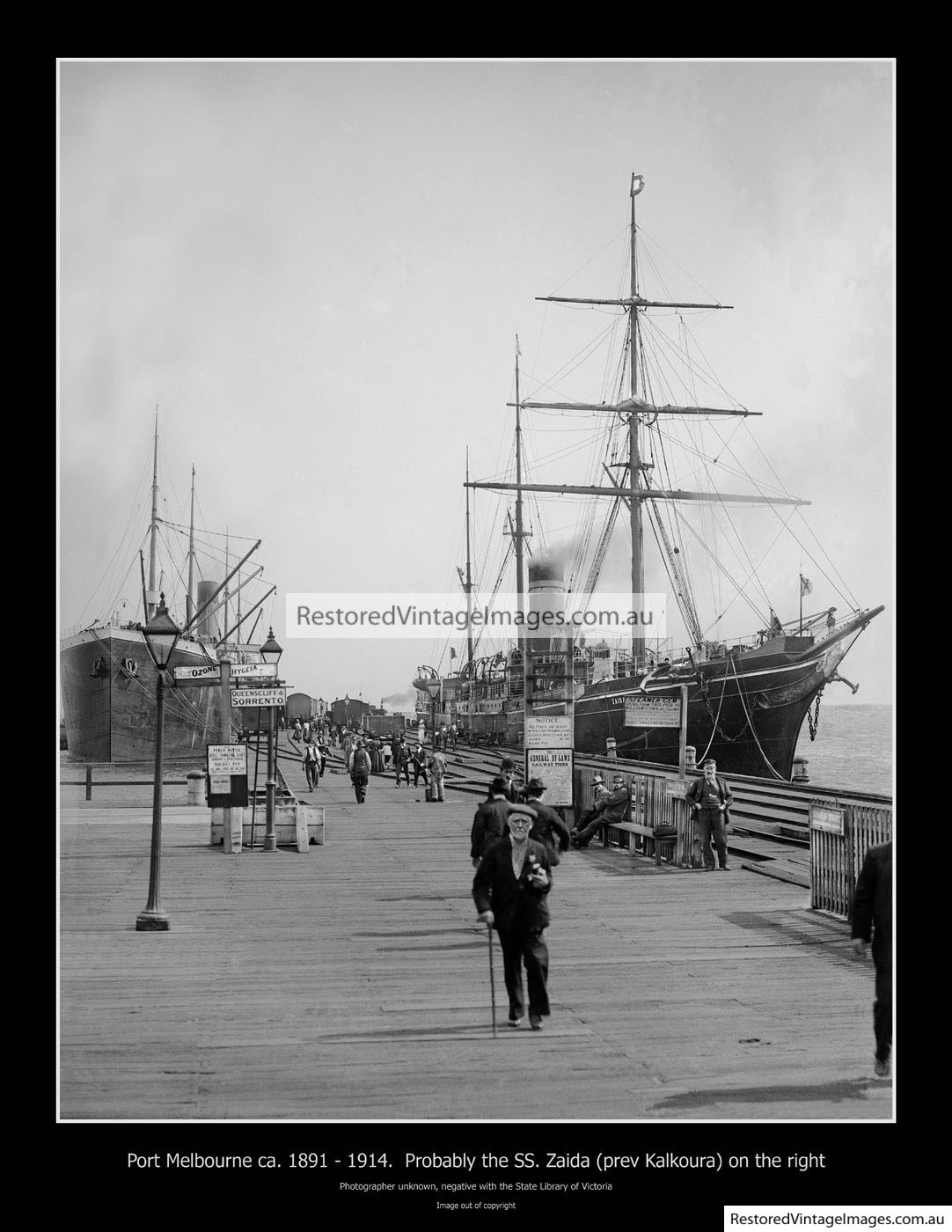 Port Melbourne Showing Zaida 1891 – 1914
