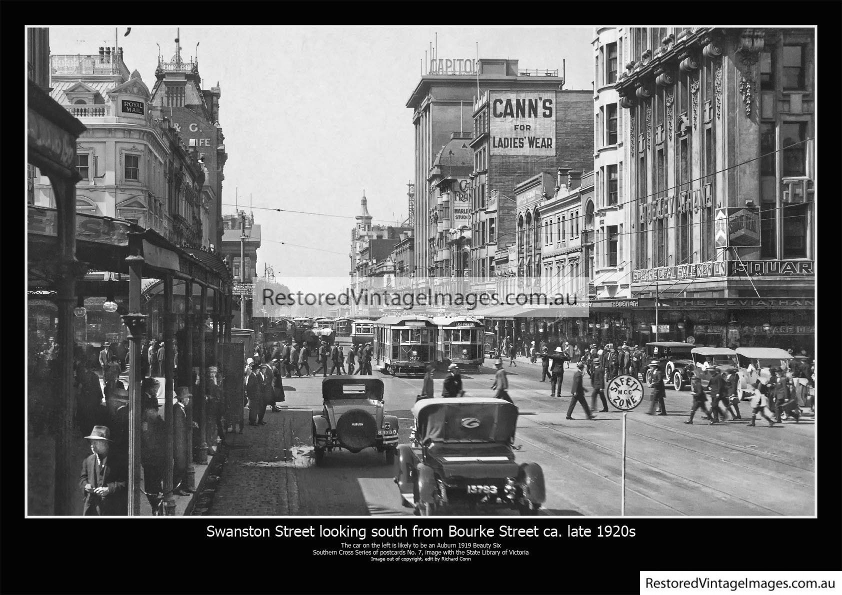 Swanston Street Looking South Late 1920s