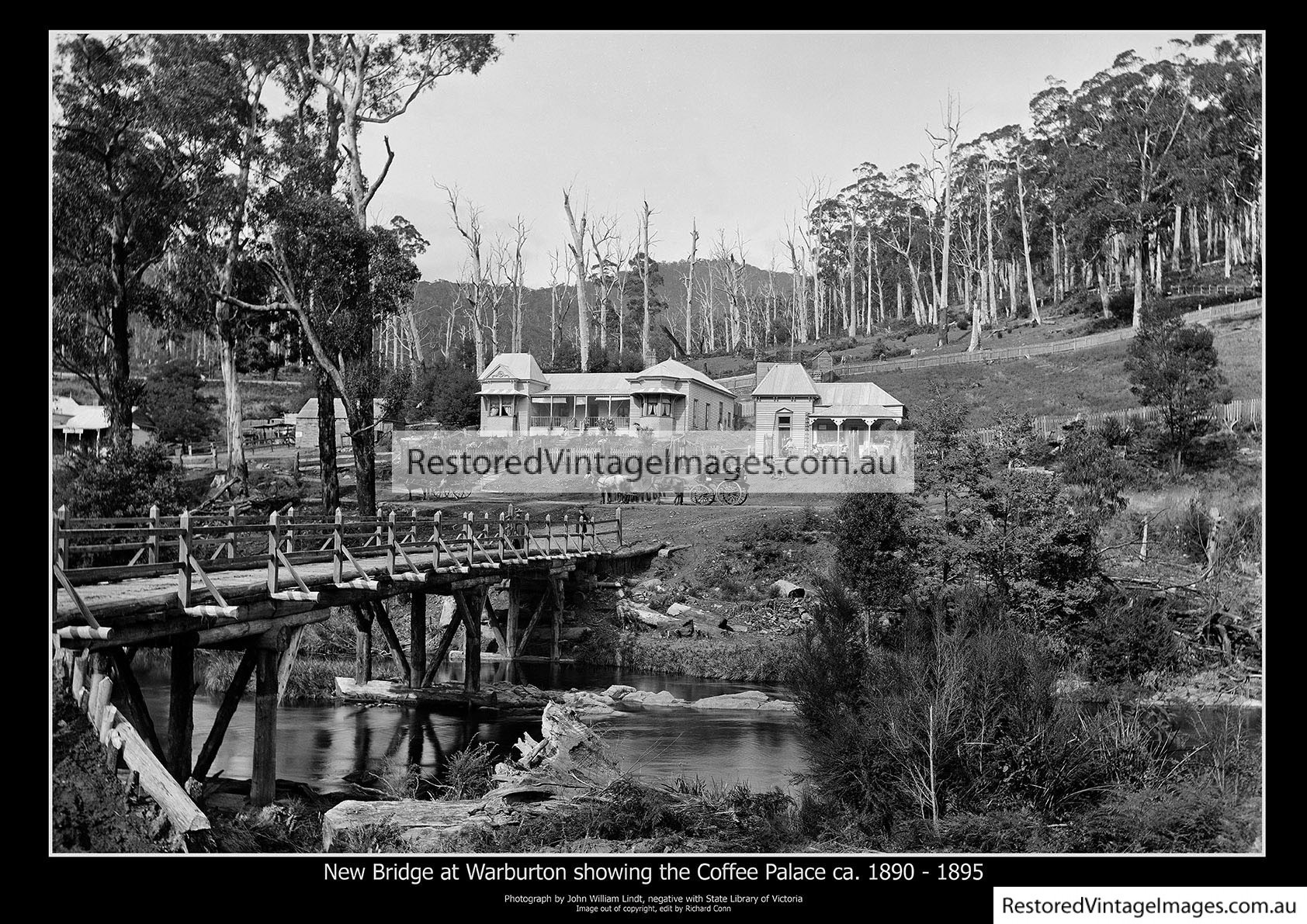 Warburton New Bridge And Coffee Palace 1890-95