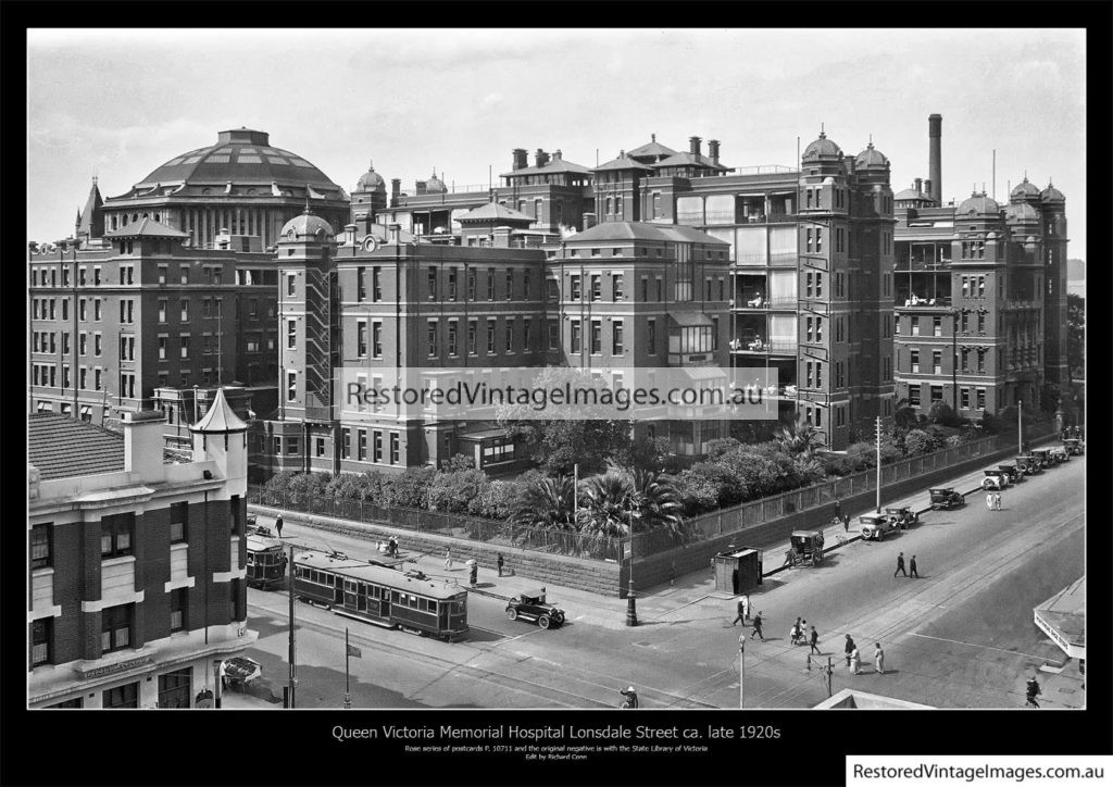 Melbourne's Royal Women's Hospital Lonsdale Street late 1920s