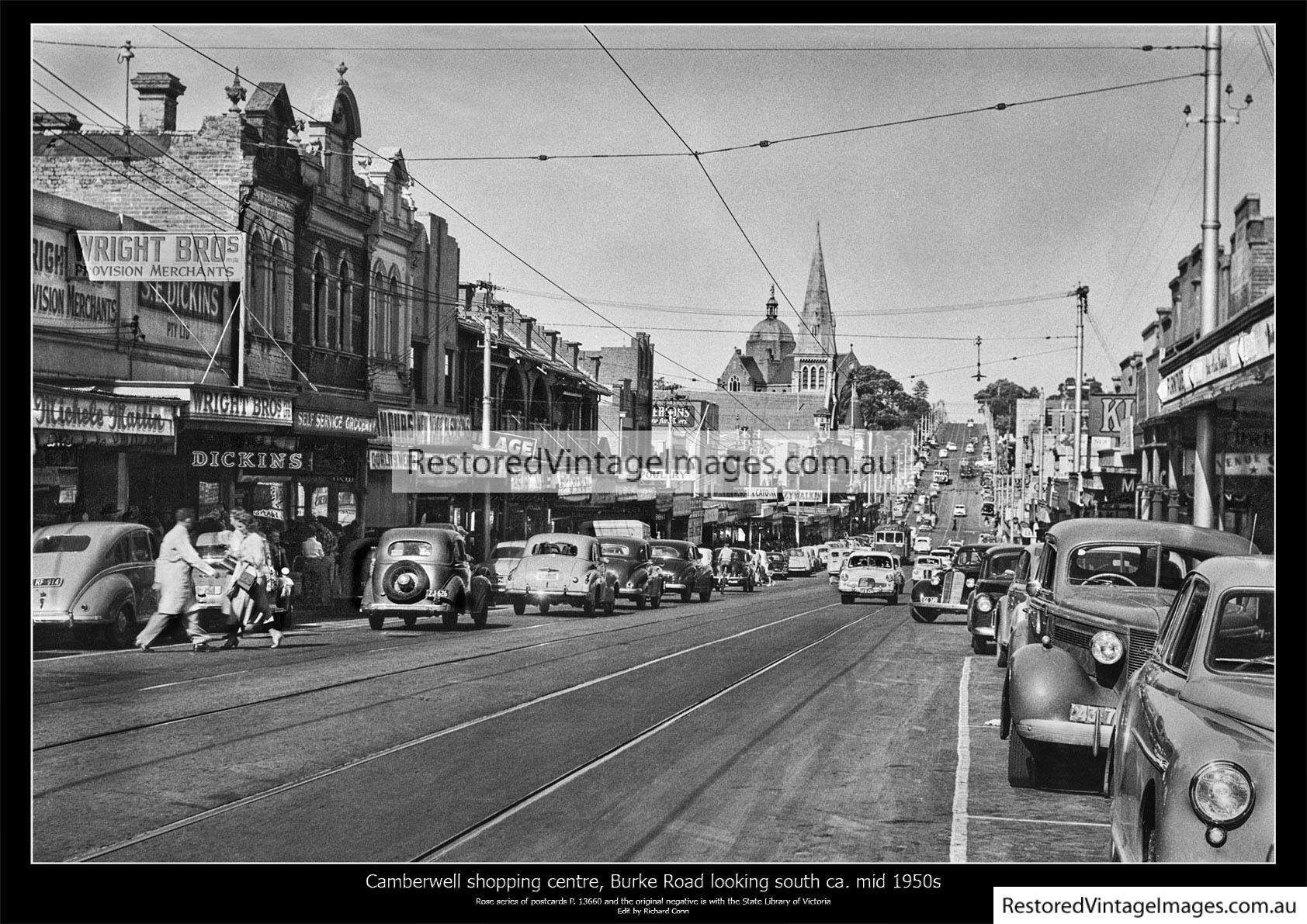 Camberwell, Burke Road Looking South Ca. Mid 1950s
