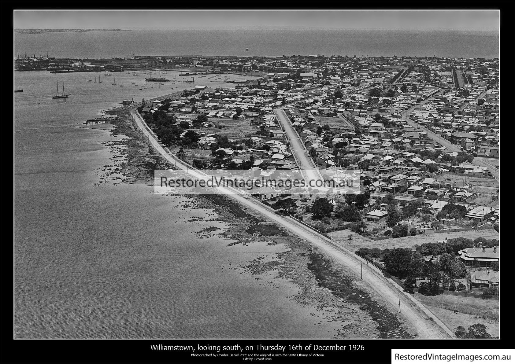 Williamstown Aerial Looking South 16th December 1926