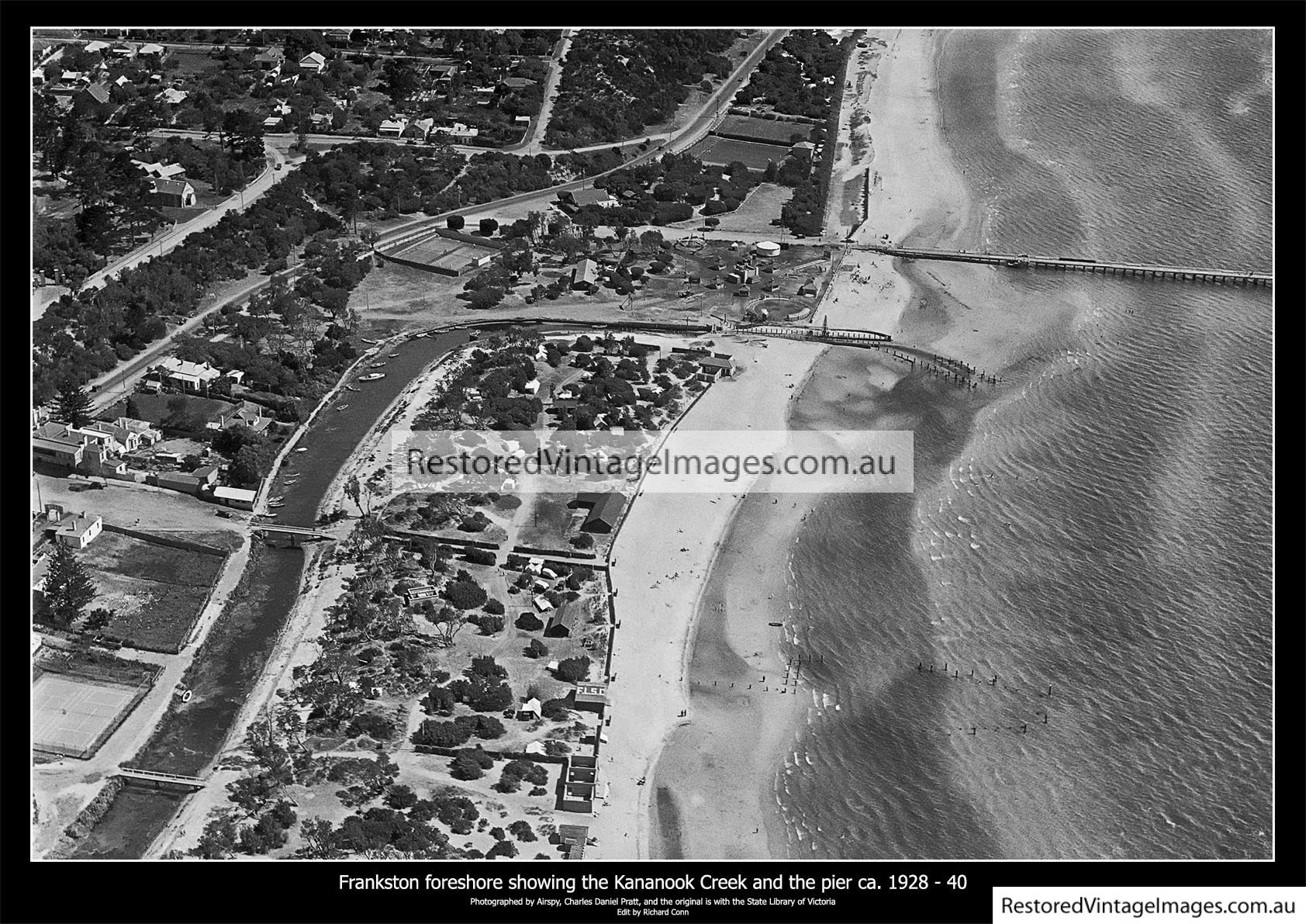 Frankston, Kananook Creek, The Beach And The Pier 1928-40