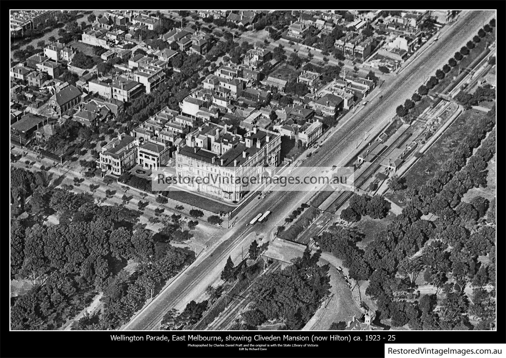 Cliveden Mansion Aerial View 1923-25