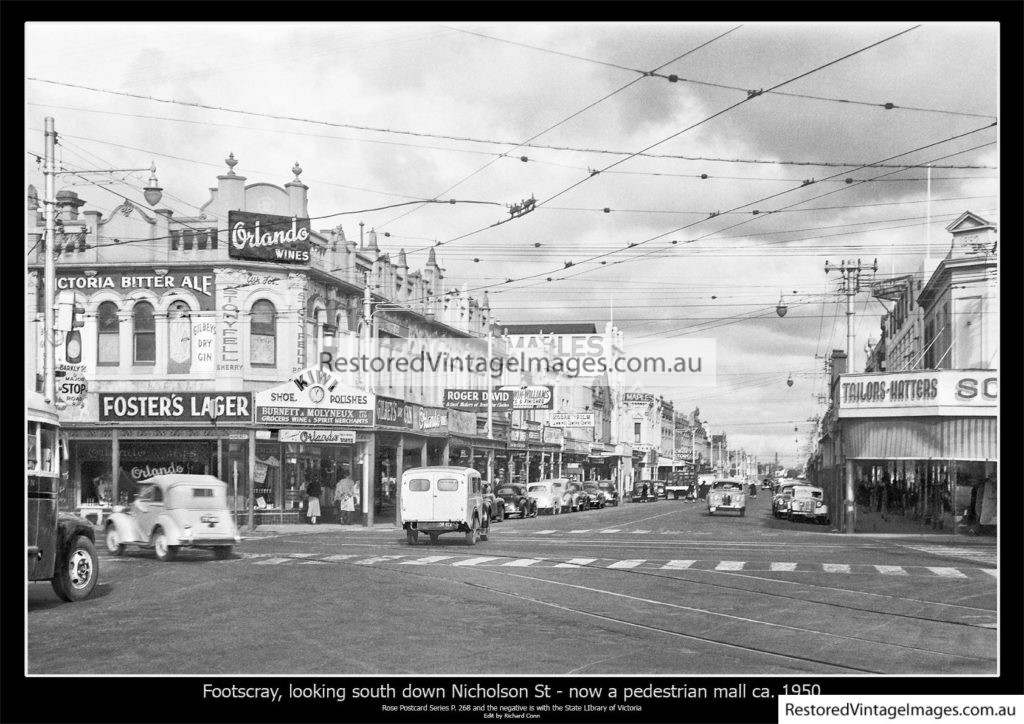 Barkley St Footscray 1950 - Restored Vintage Images