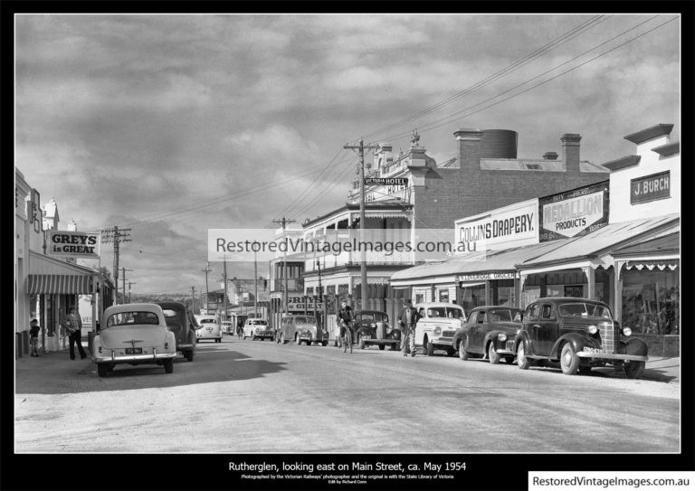 Rutherglen May 1954 Restored Vintage Images
