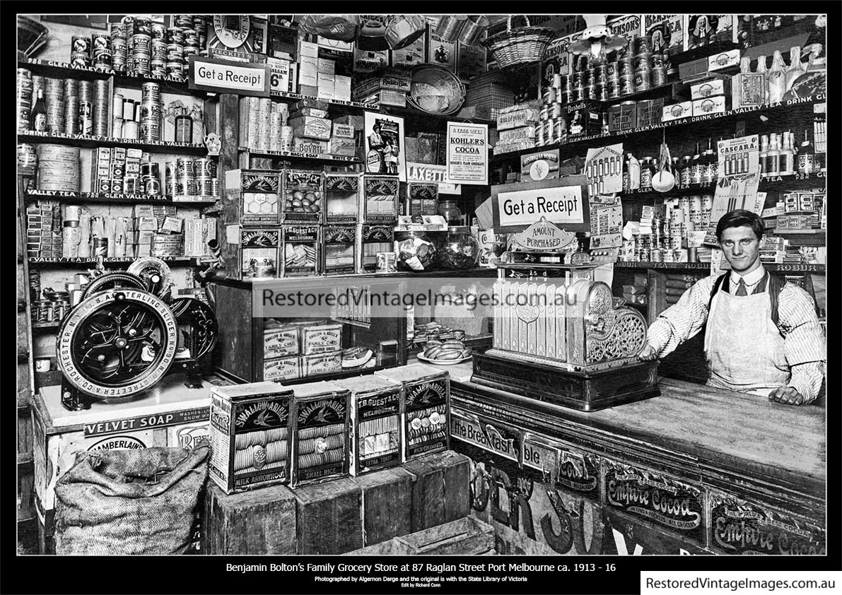 Port Melbourne Grocery Store Ca. 1913-16