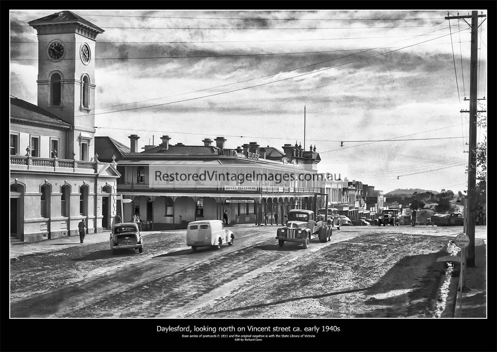Daylesford, Looking North On Vincent Street Ca. 1940s