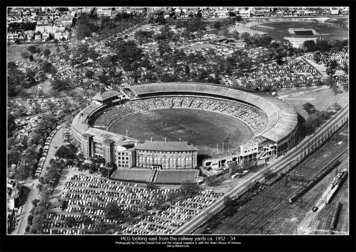 Melbourne Cricket Ground ca. 1952 - 54 - Restored Vintage Images