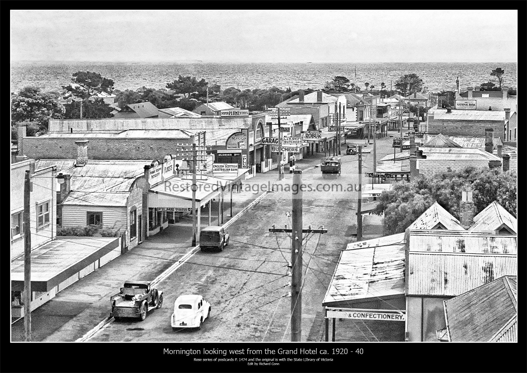 Mornington Looking NNW Along Main Street Ca. 1920 – 40