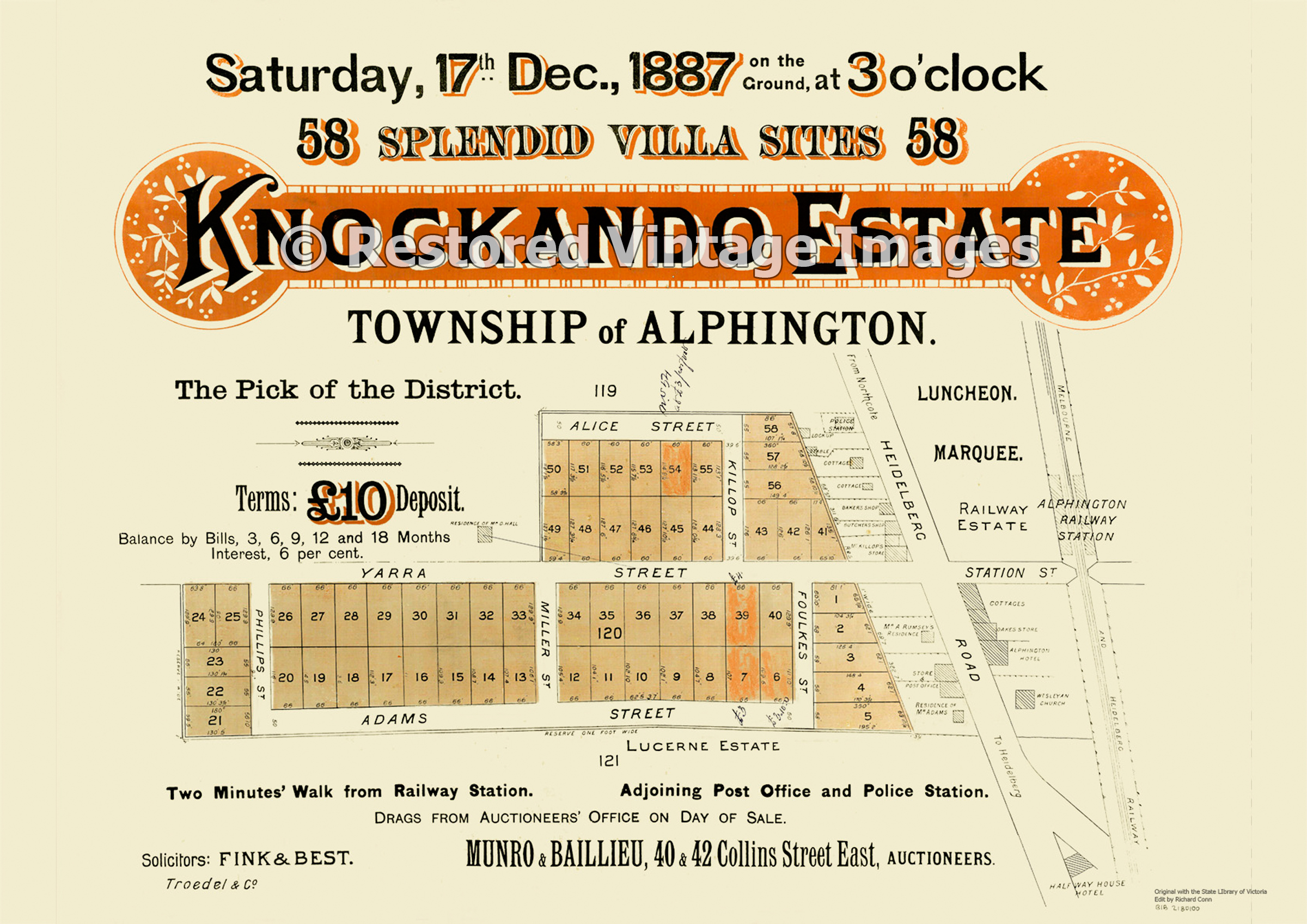 Knockando Estate 17th December 1887 – Alphington