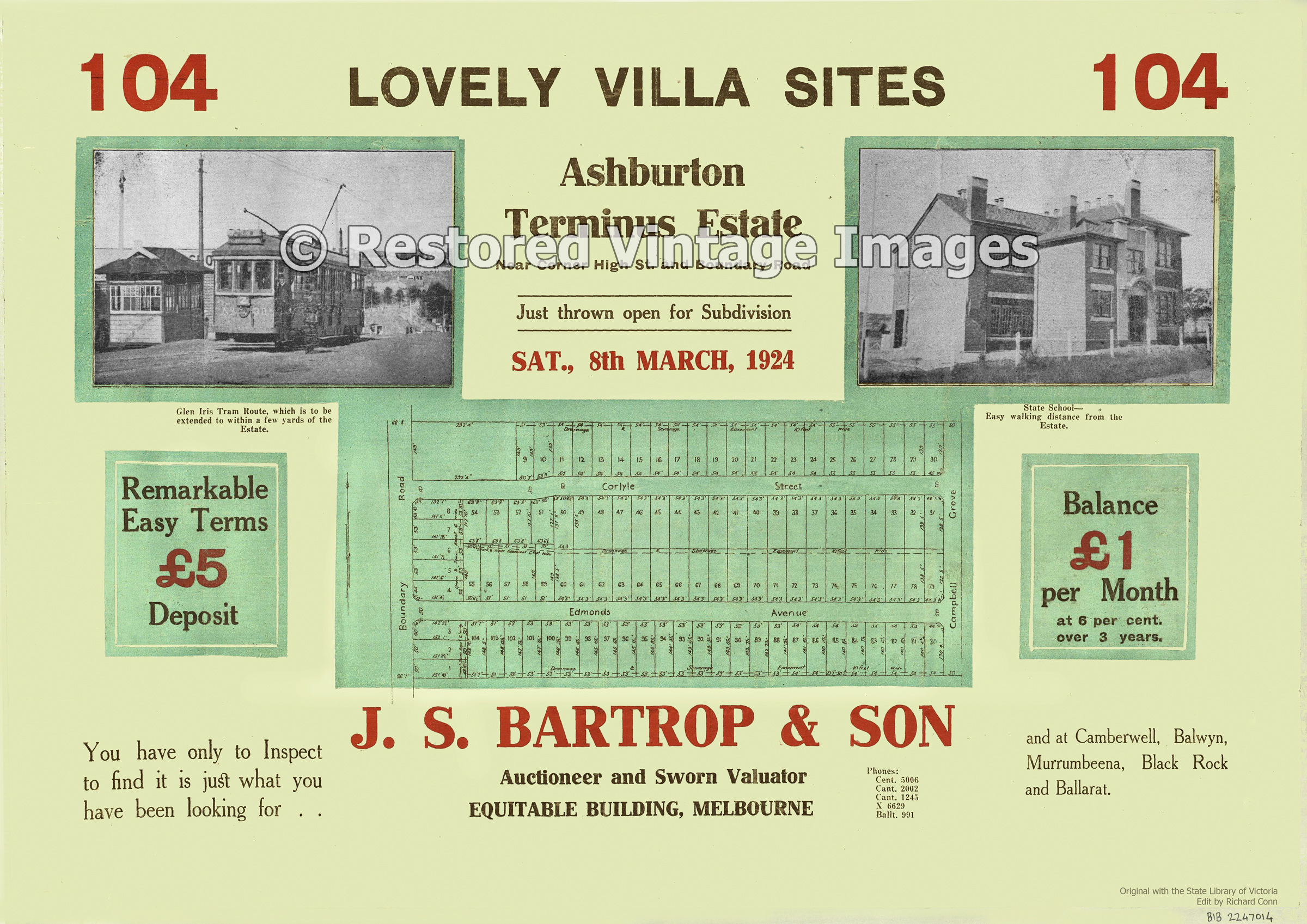 Ashburton Terminus Estate 8th March 1924 – Ashwood