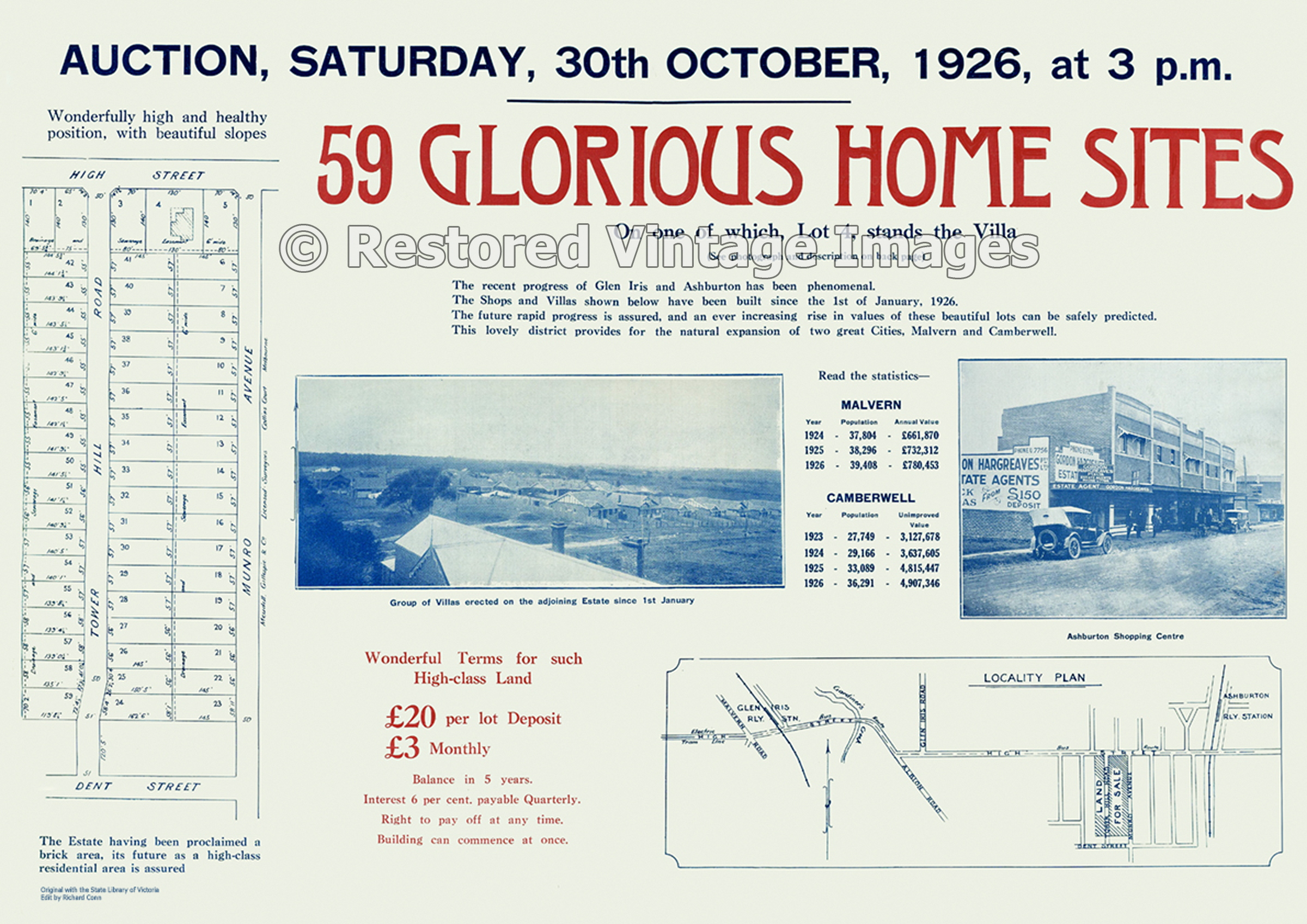 Tower Hill Estate 30th October 1926 – Glen Iris