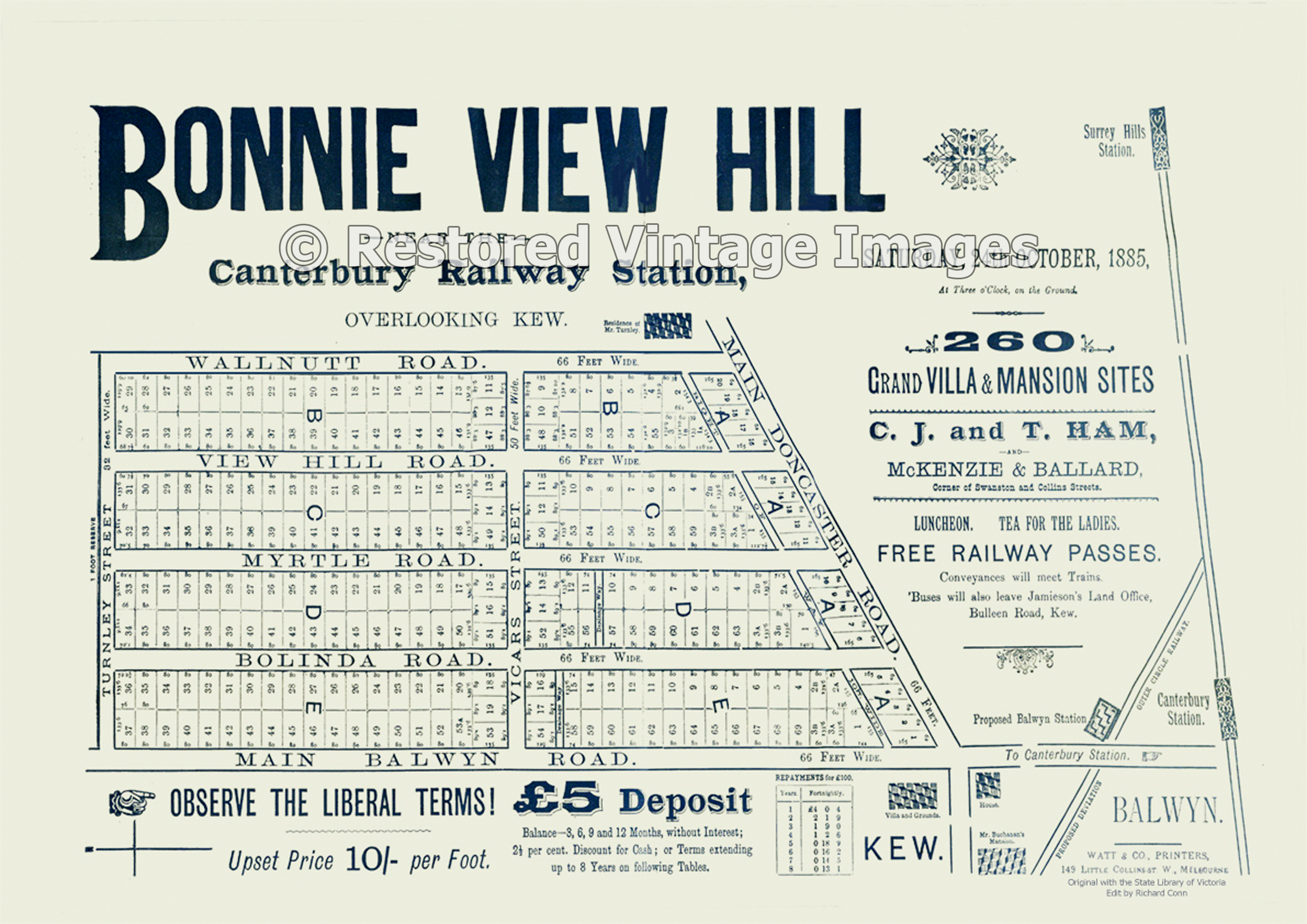 Bonnie View Hill 24th October 1885 – Balwyn North