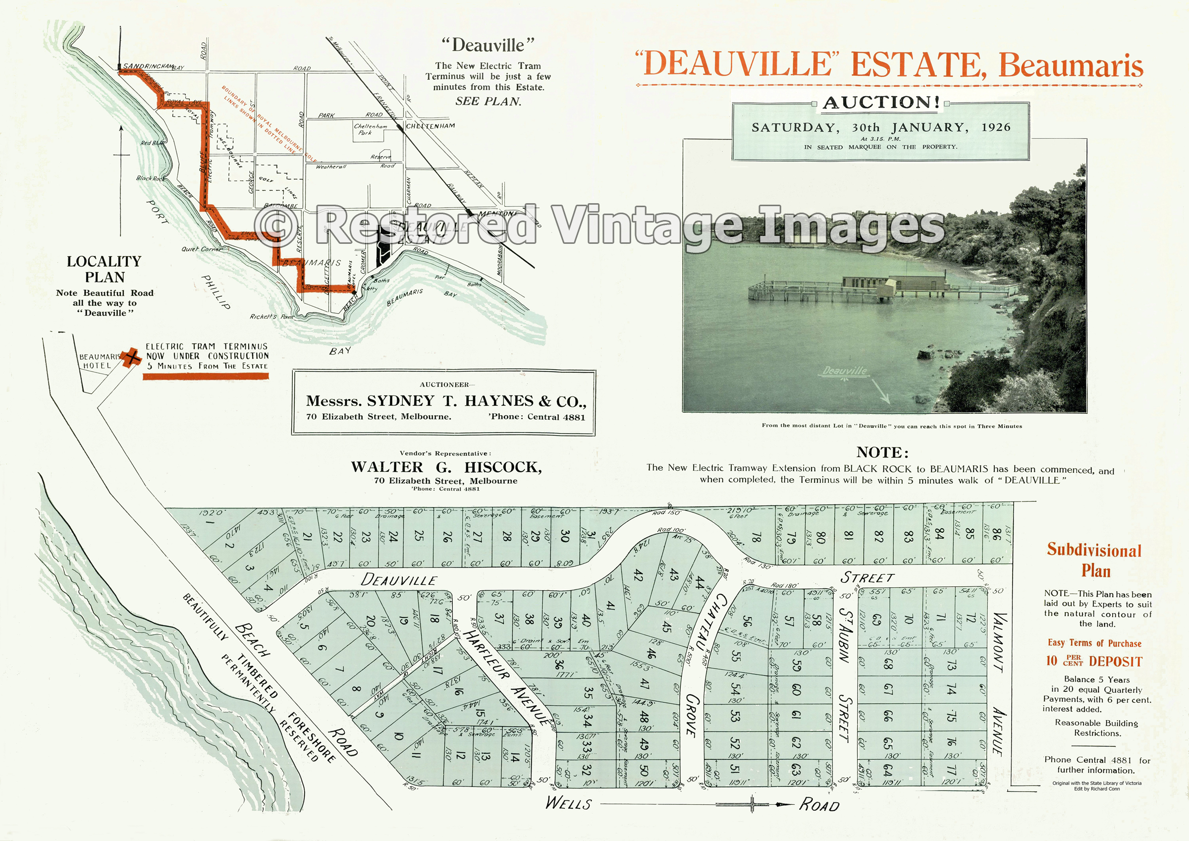 Deauville Estate 30th January 1926 – Beaumaris