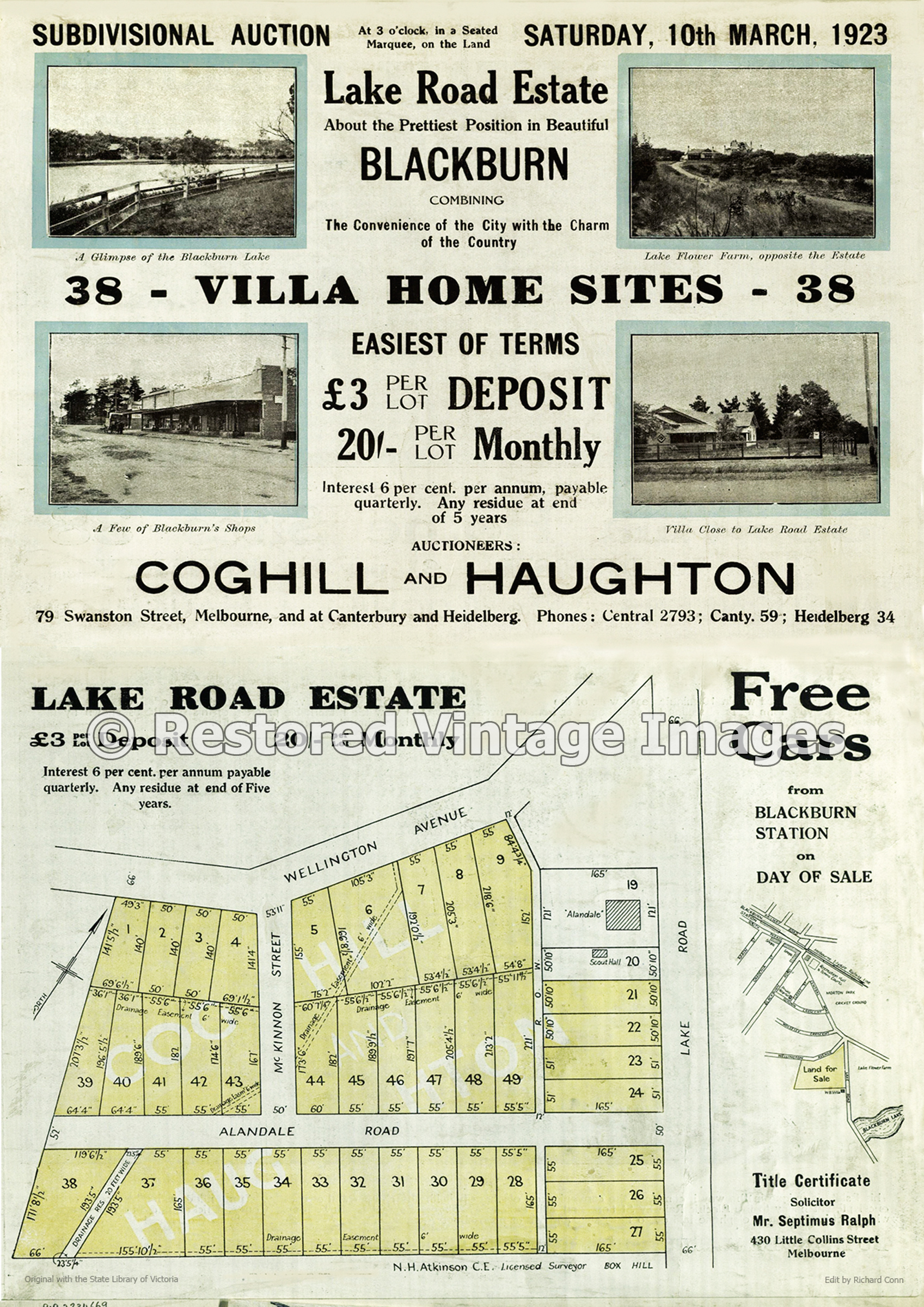 Lake Road Estate 10th March 1923 – Blackburn