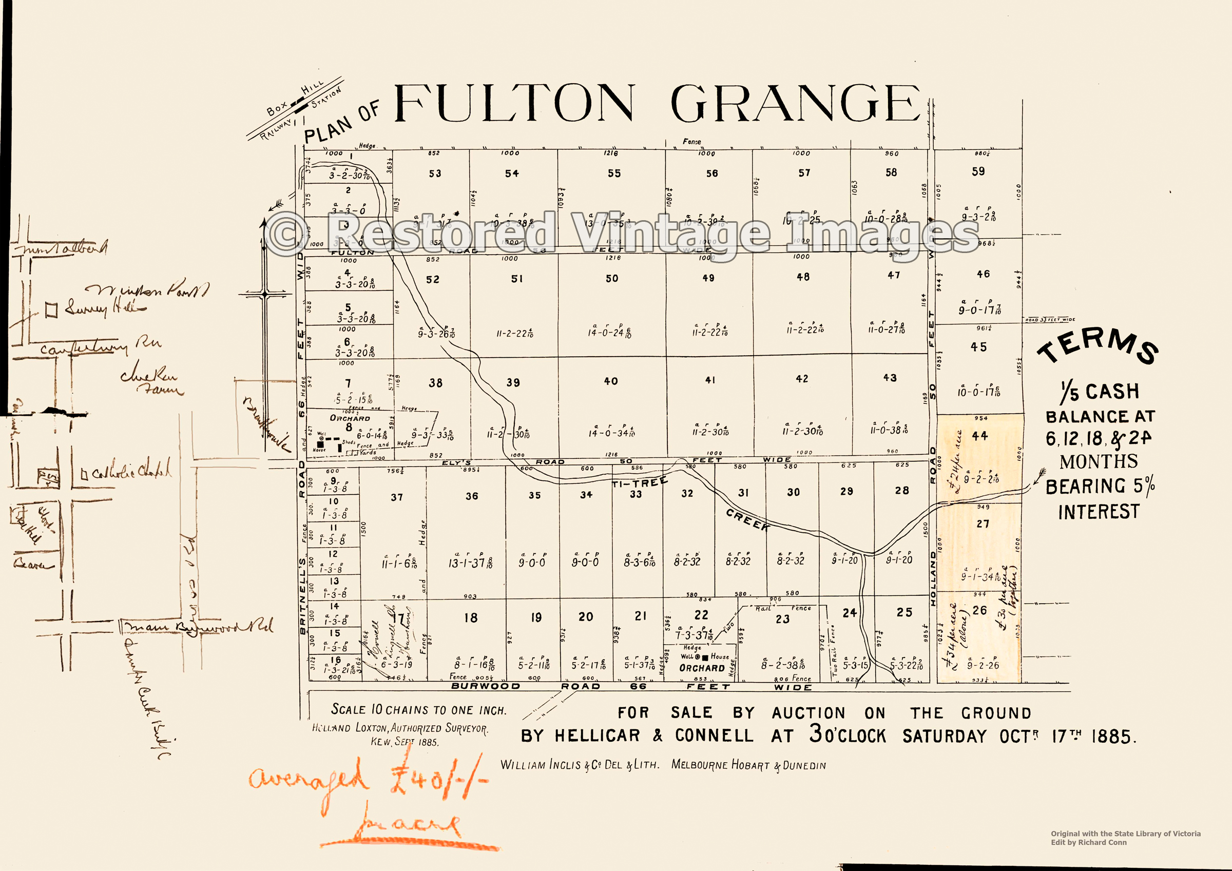 Fulton Grange 17th October 1885 – Box Hill And Blackburn South