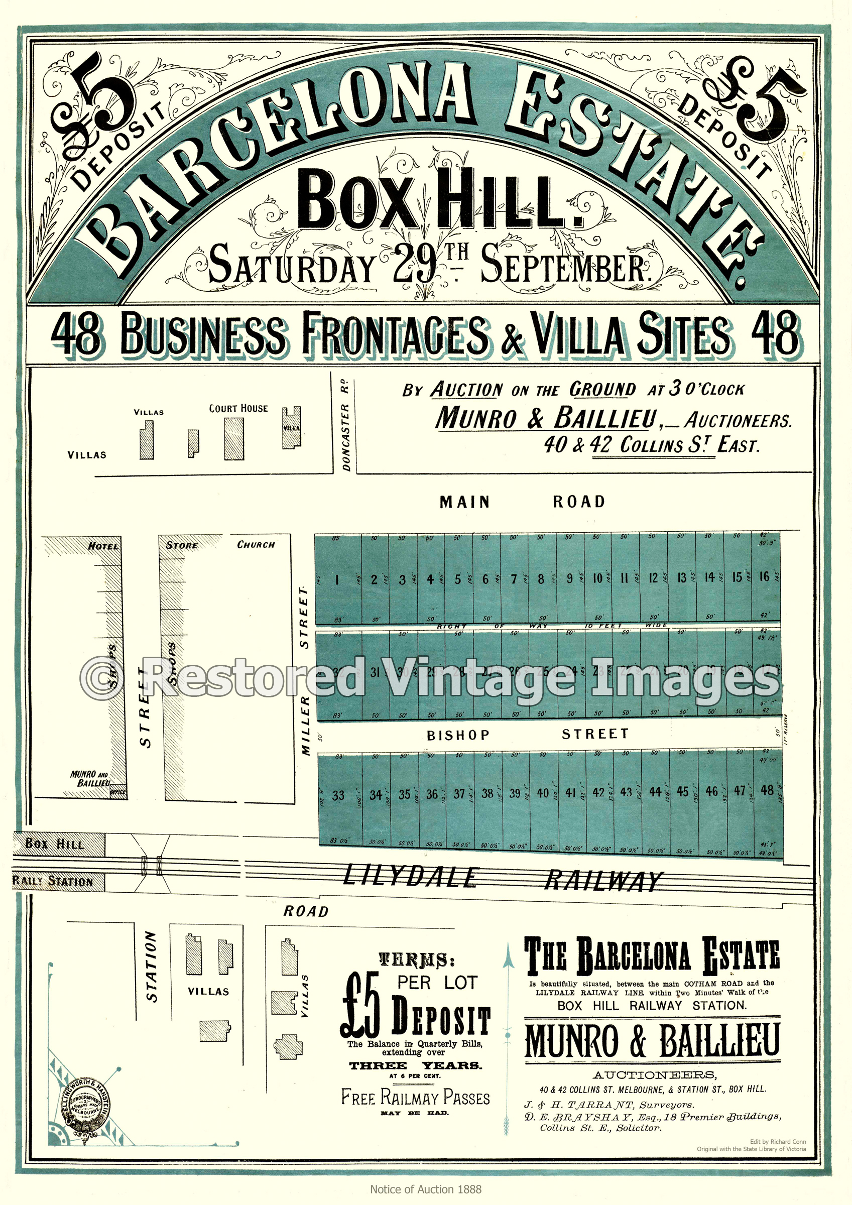 Barcelona Estate Box Hill 29th September 1888 – Box Hill