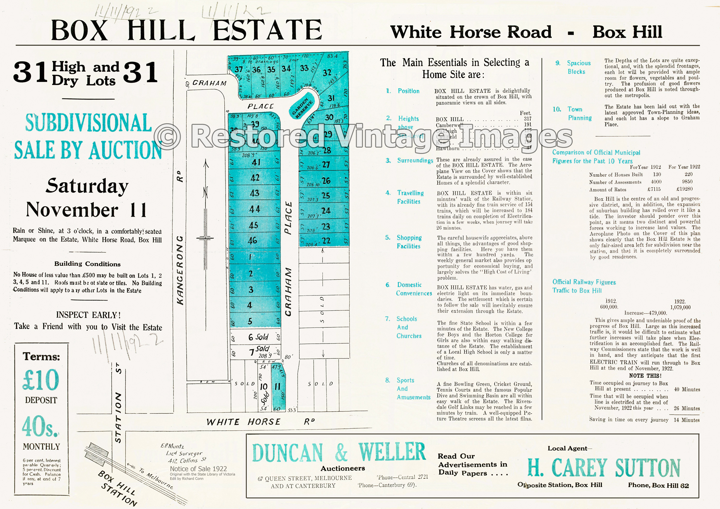 Box Hill Estate 11th November 1922 – Box Hill