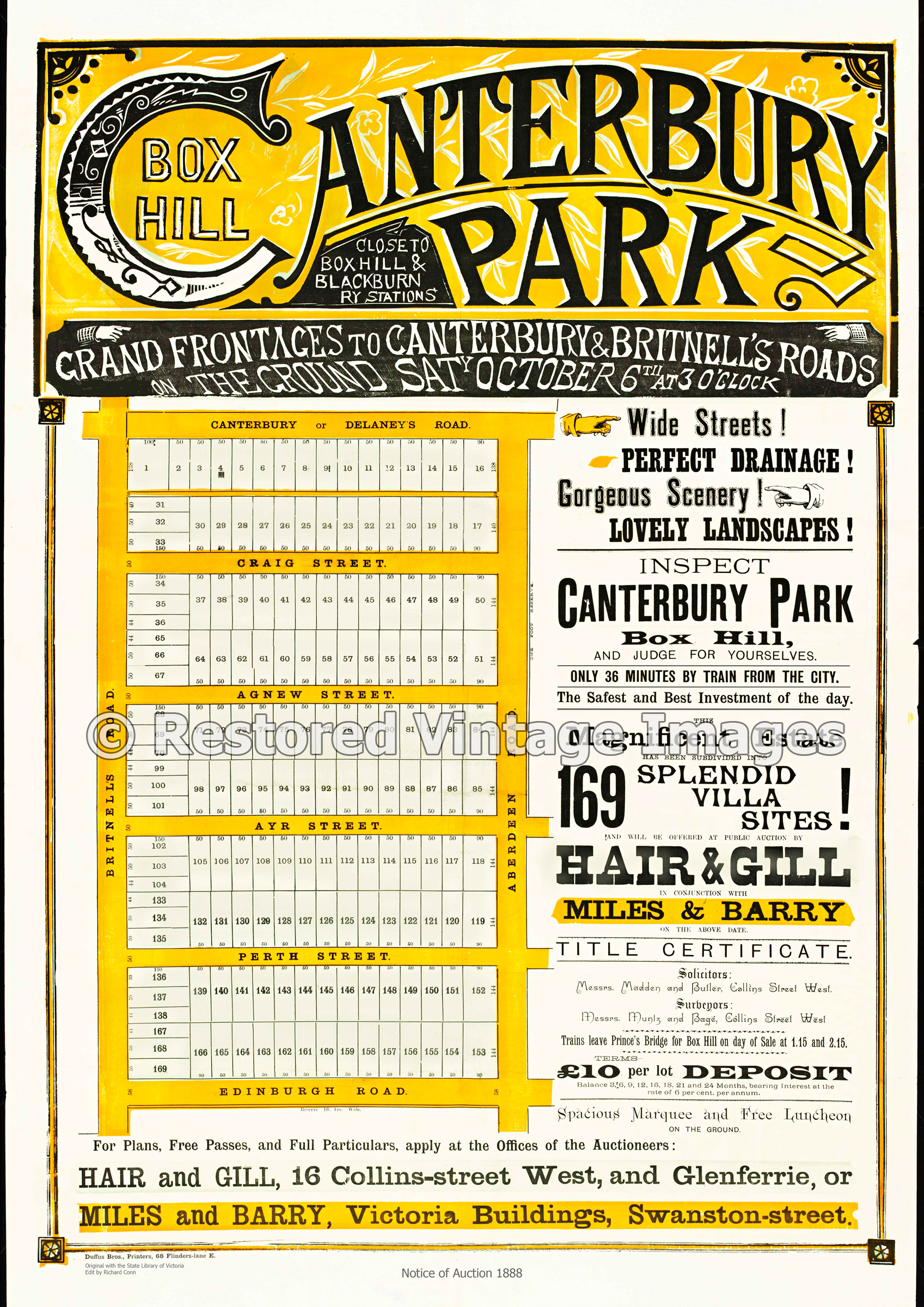 Canterbury Park Box Hill 6th October 1888 – Blackburn South