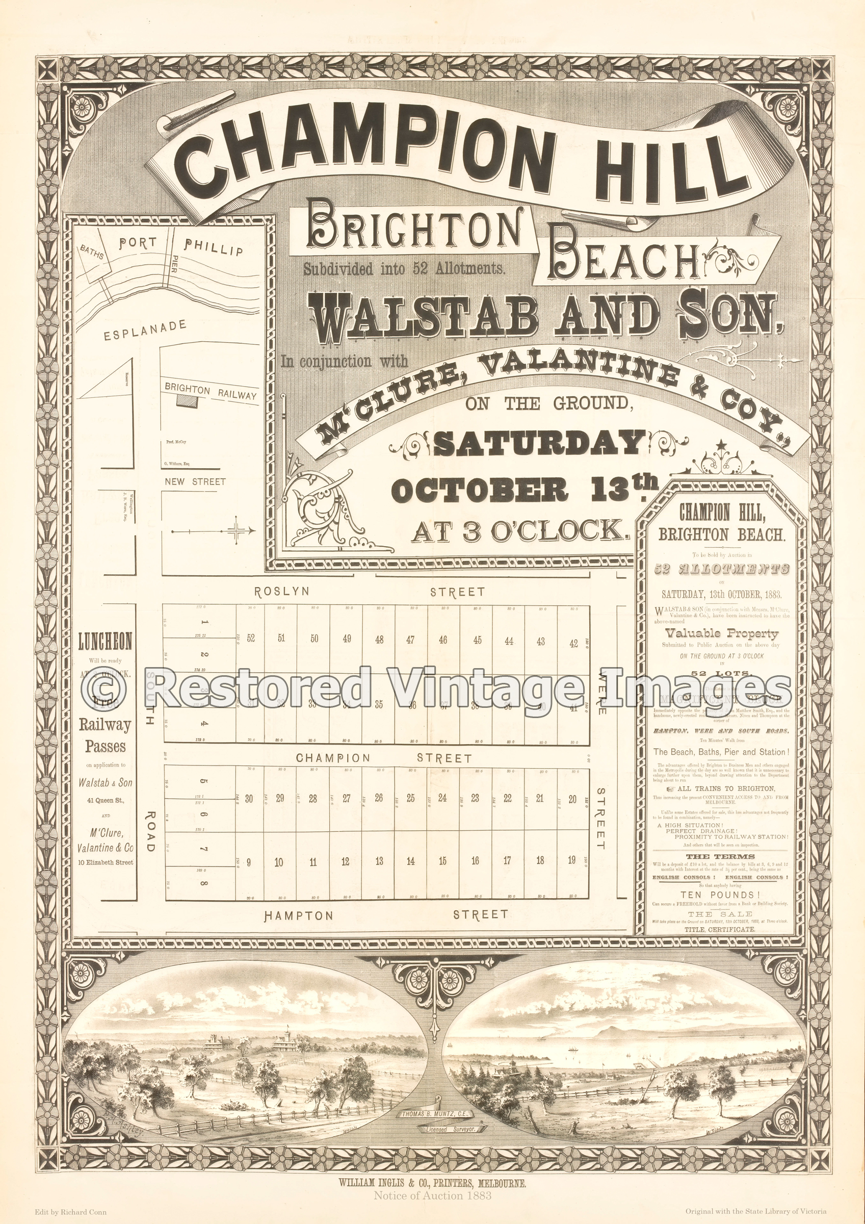 Champion Hill Brighton Beach 13th October 1882 – Brighton