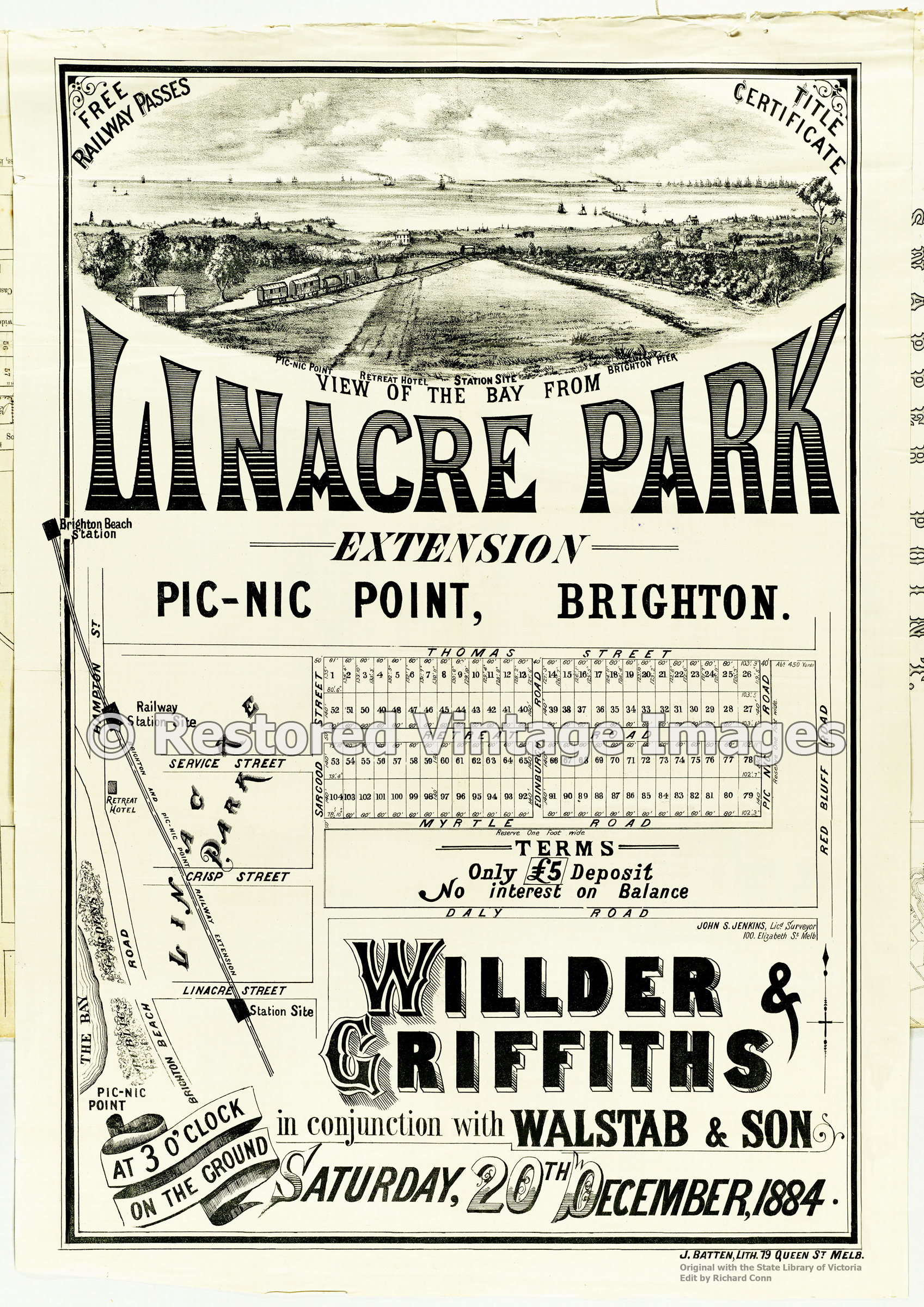 Linacre Park Extension 20th December 1884 – Hampton