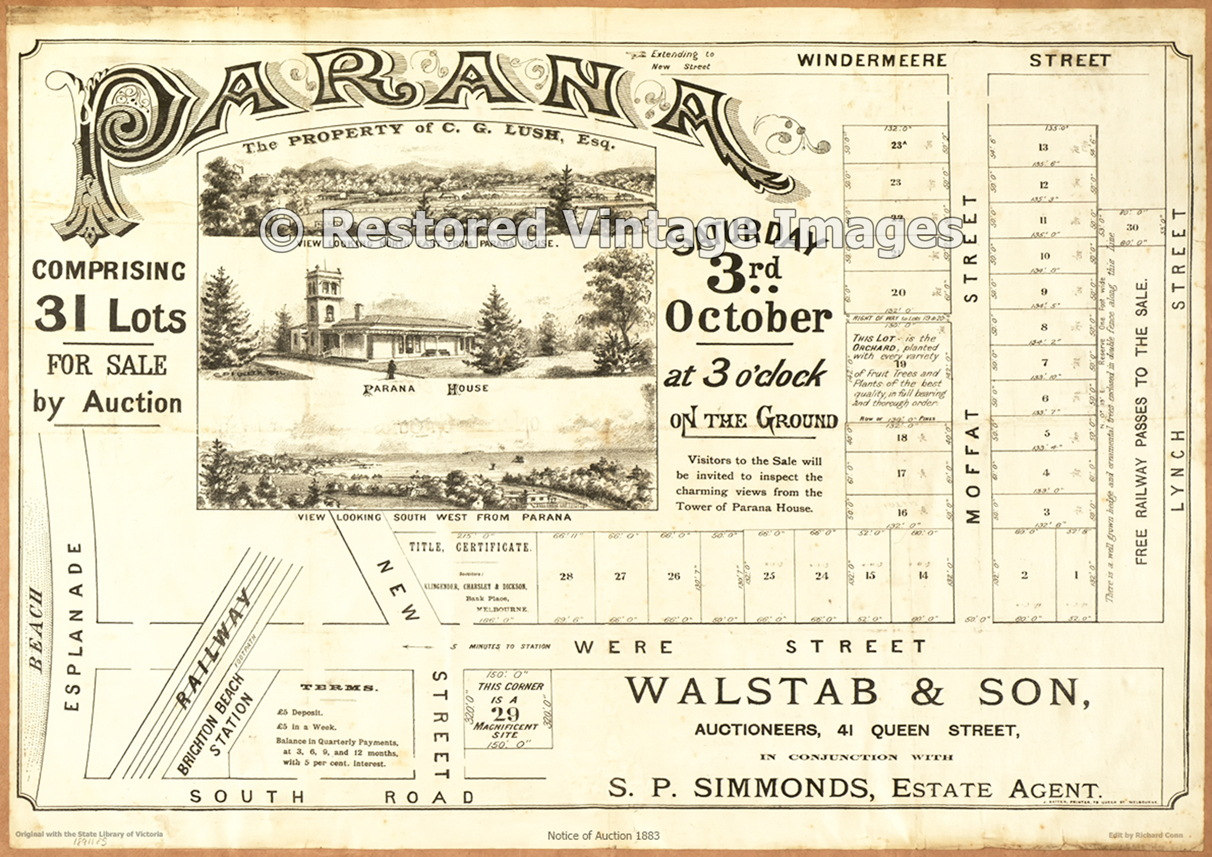 Parana 3rd October 1885 – Brighton