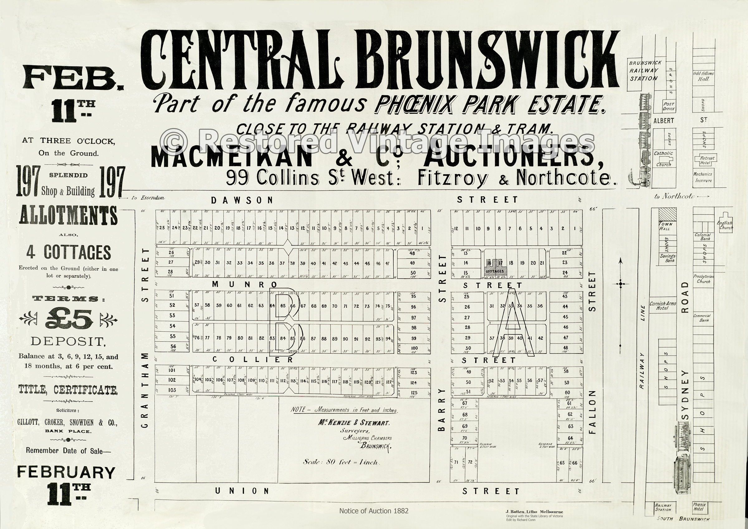 Central Brunswick 11th February 1882 – Brunswick