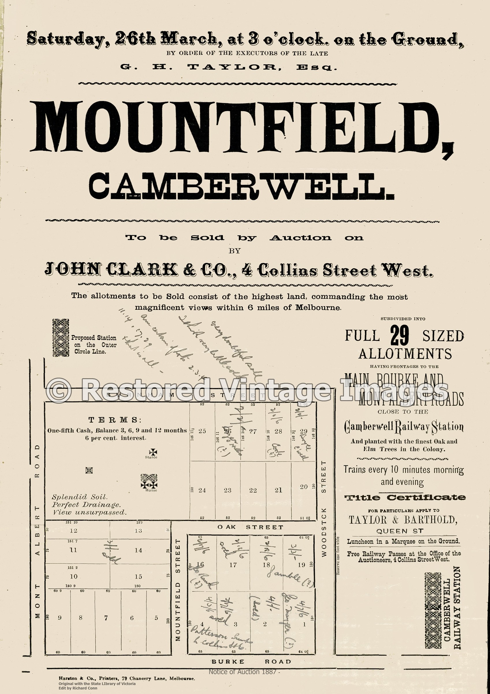 Mountfield Camberwell 26th March 1887 – Canterbury