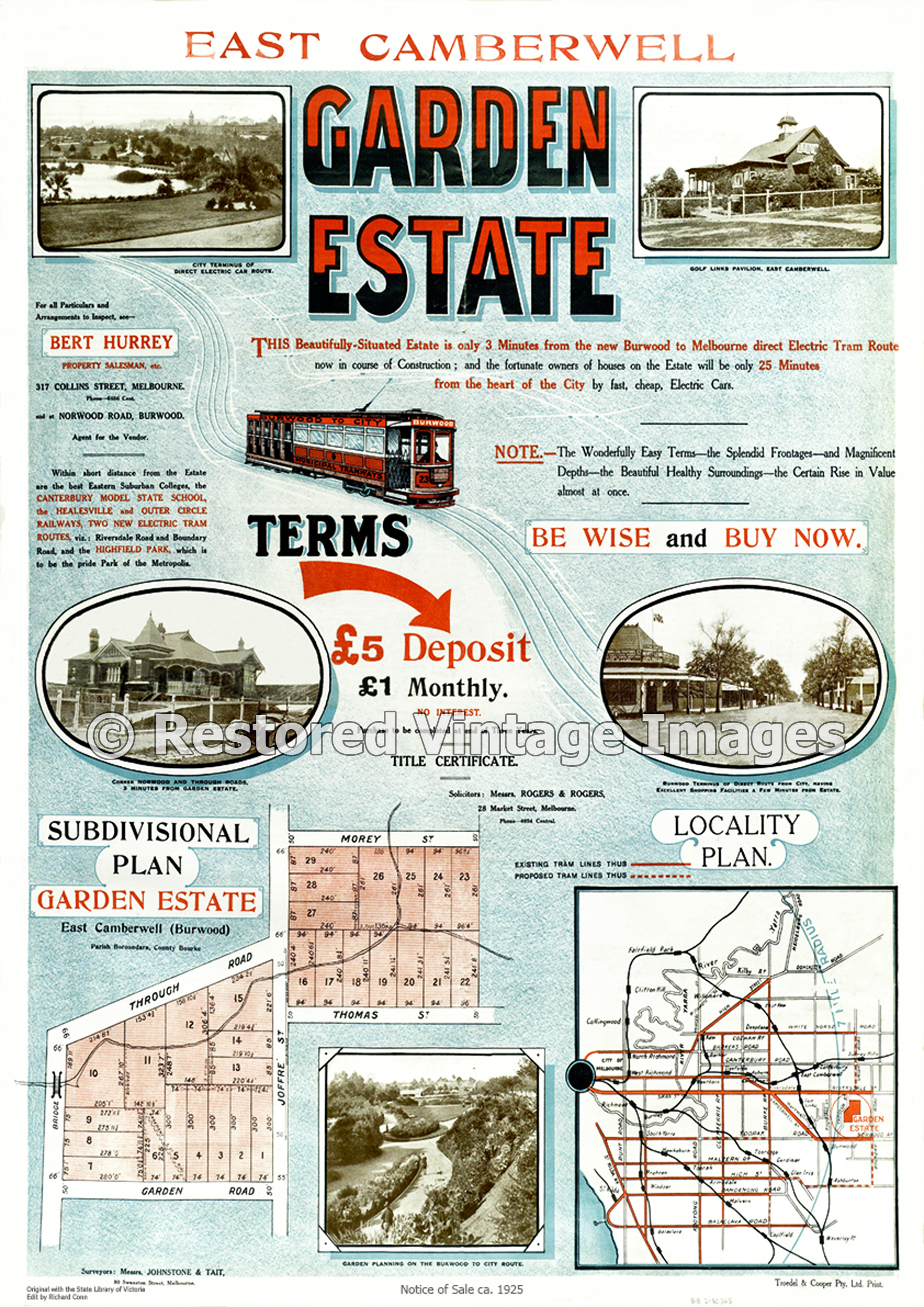 Garden Estate East Camberwell 1925 – Camberwell