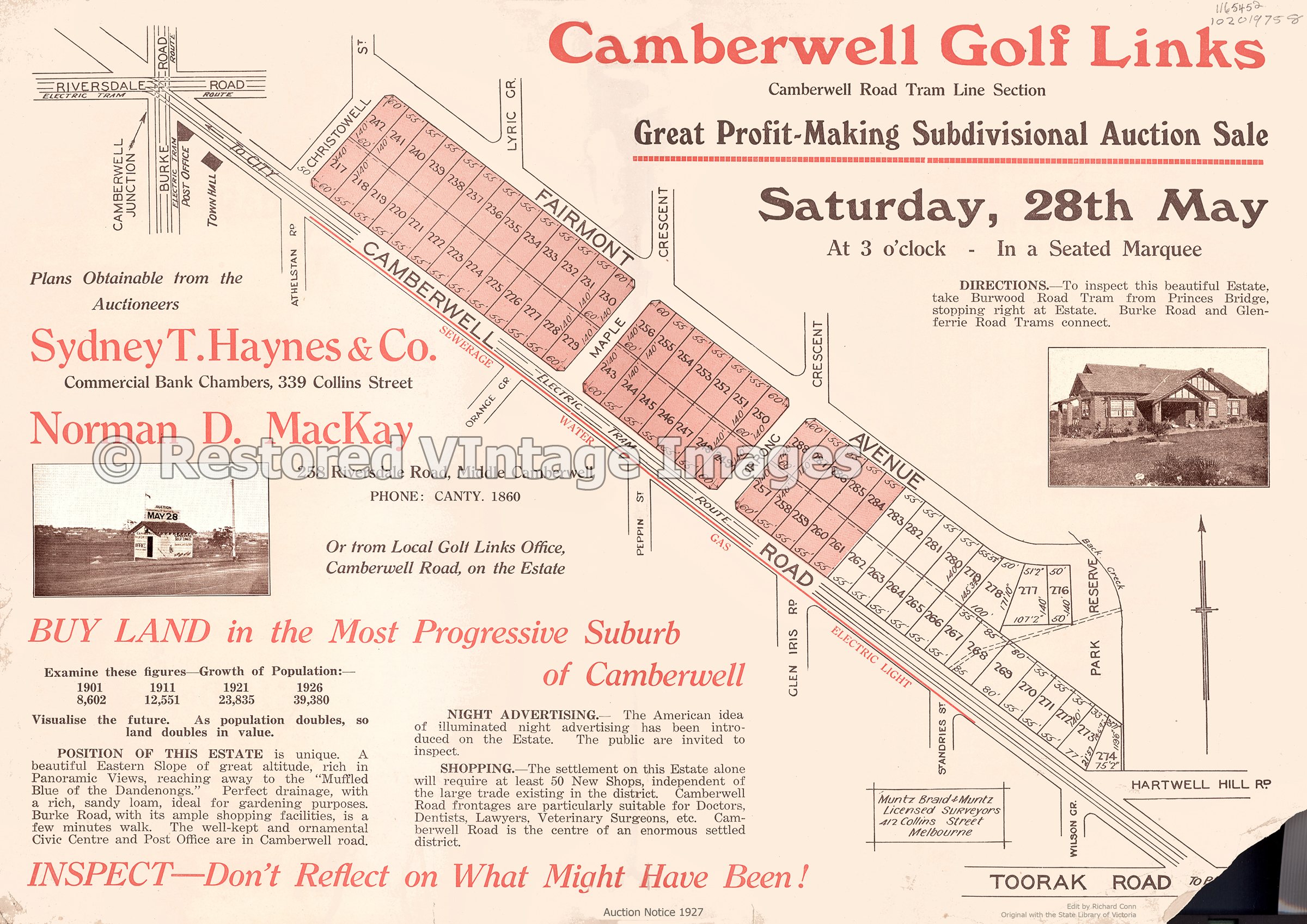 Camberwell Golf Links 28th May 1927 – Camberwell