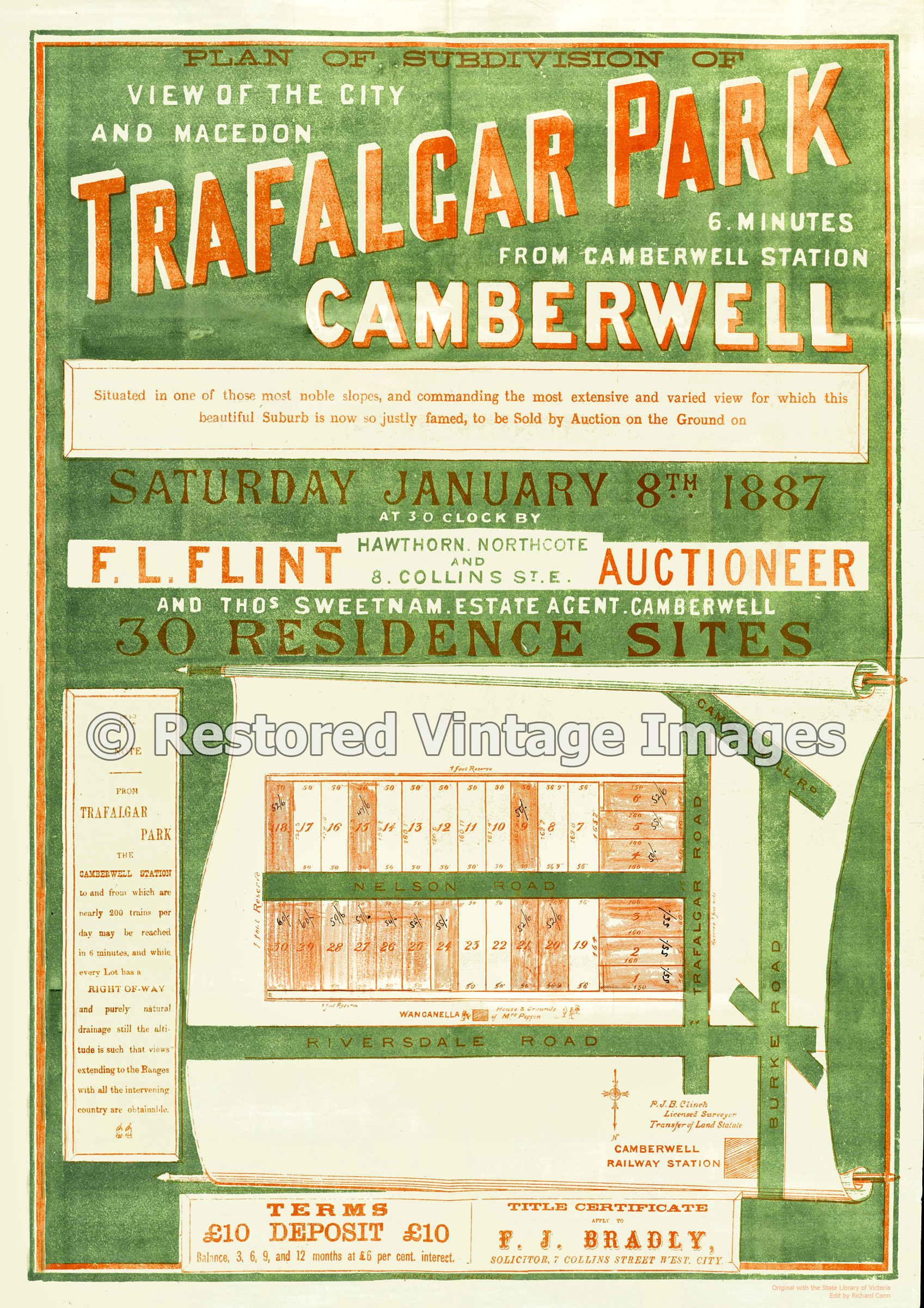 Trafalgar Park 8th January 1887 – Camberwell