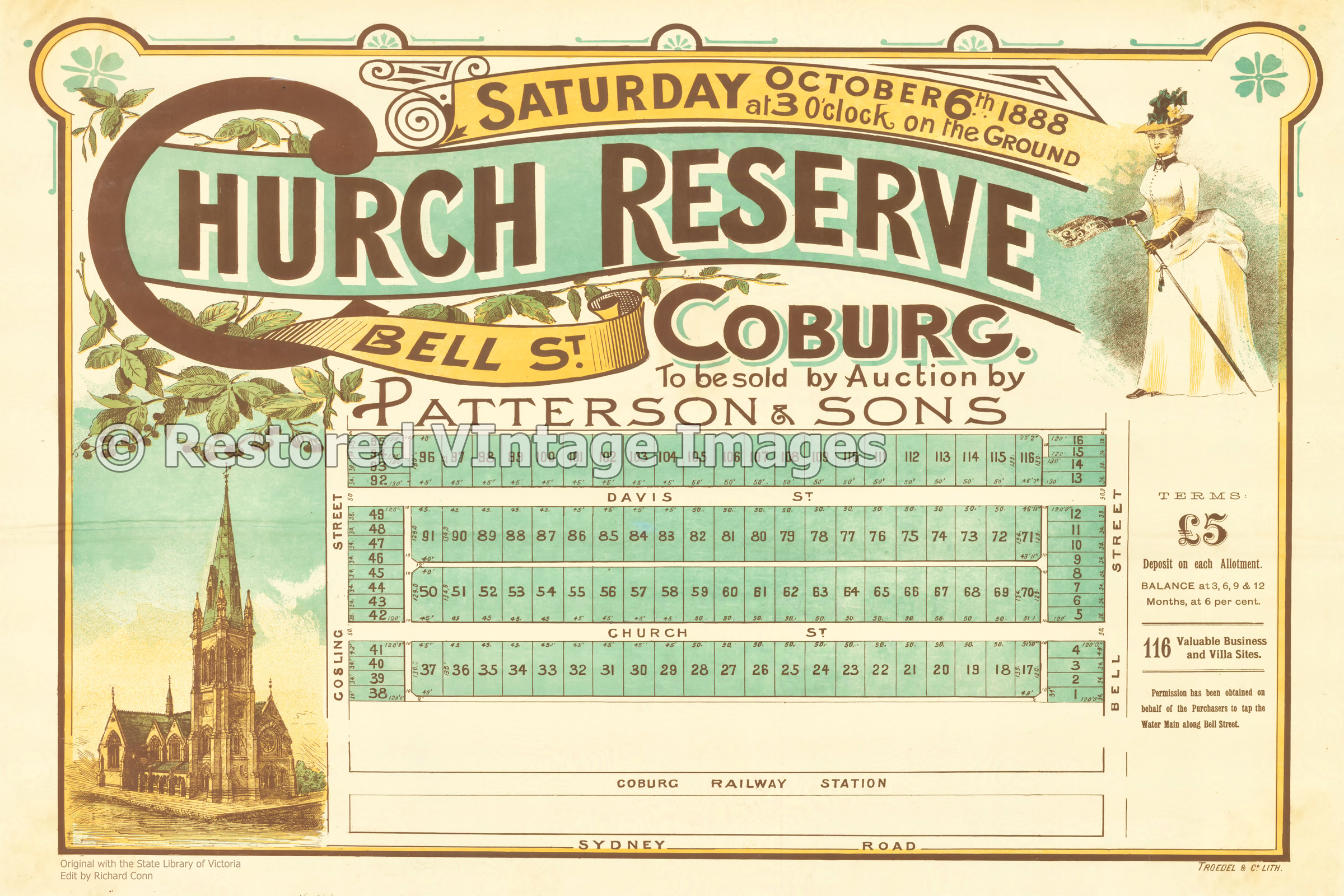 Church Reserve 6th October 1888 – Coburg