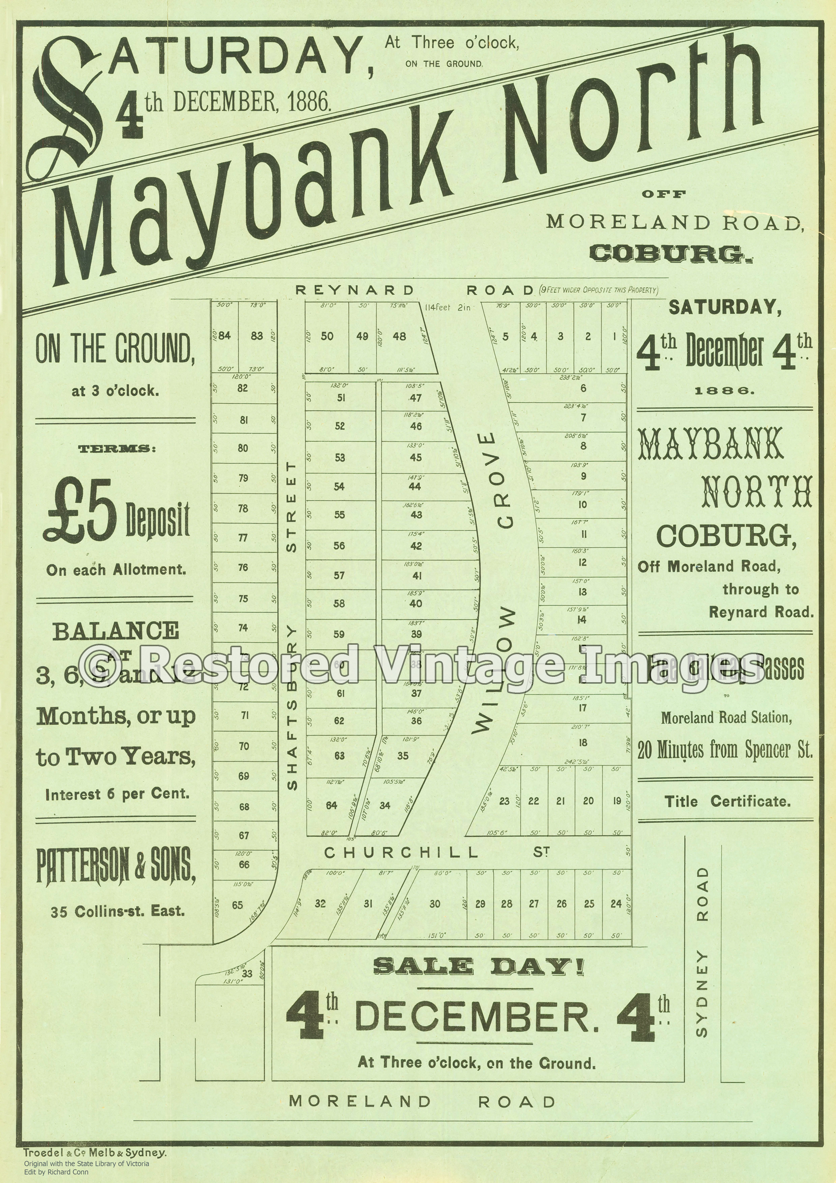 Maybank North 4th December 1886 – Coburg