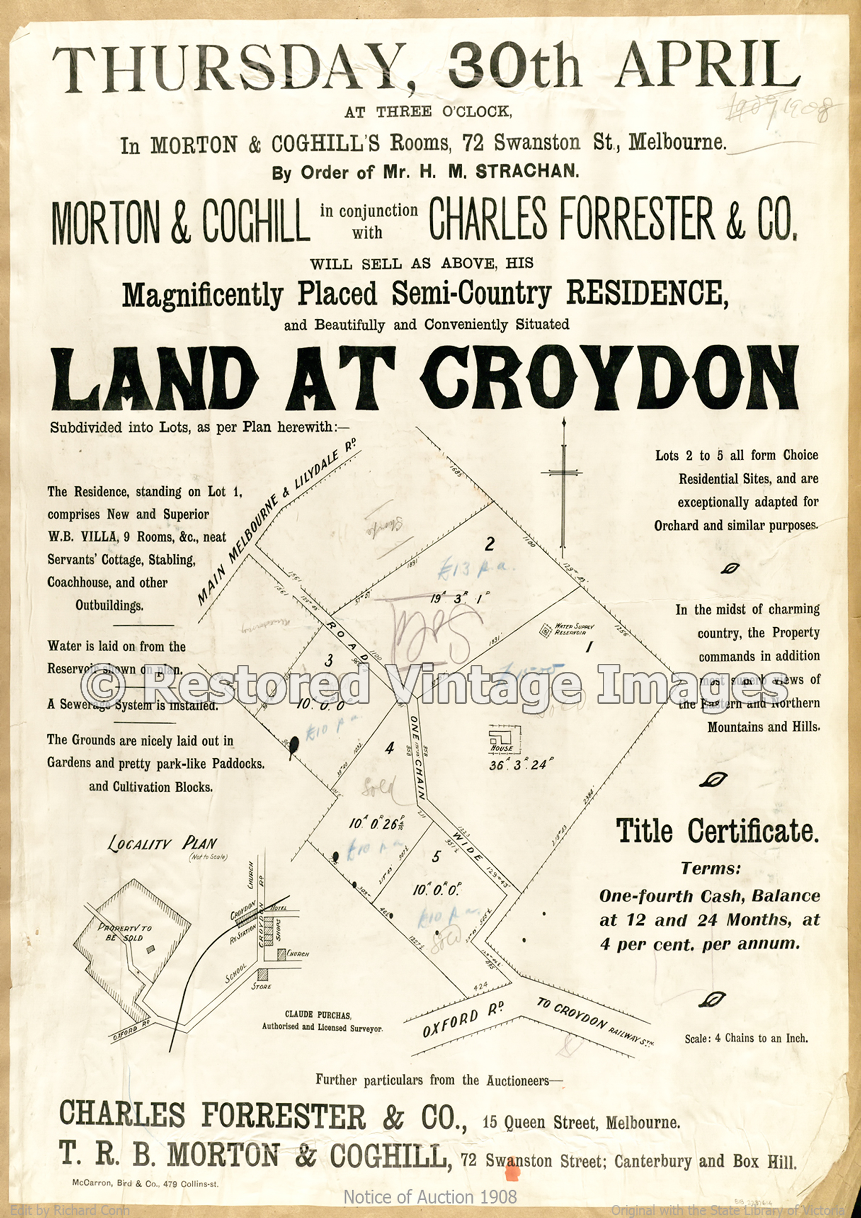 Land At Croydon 1908