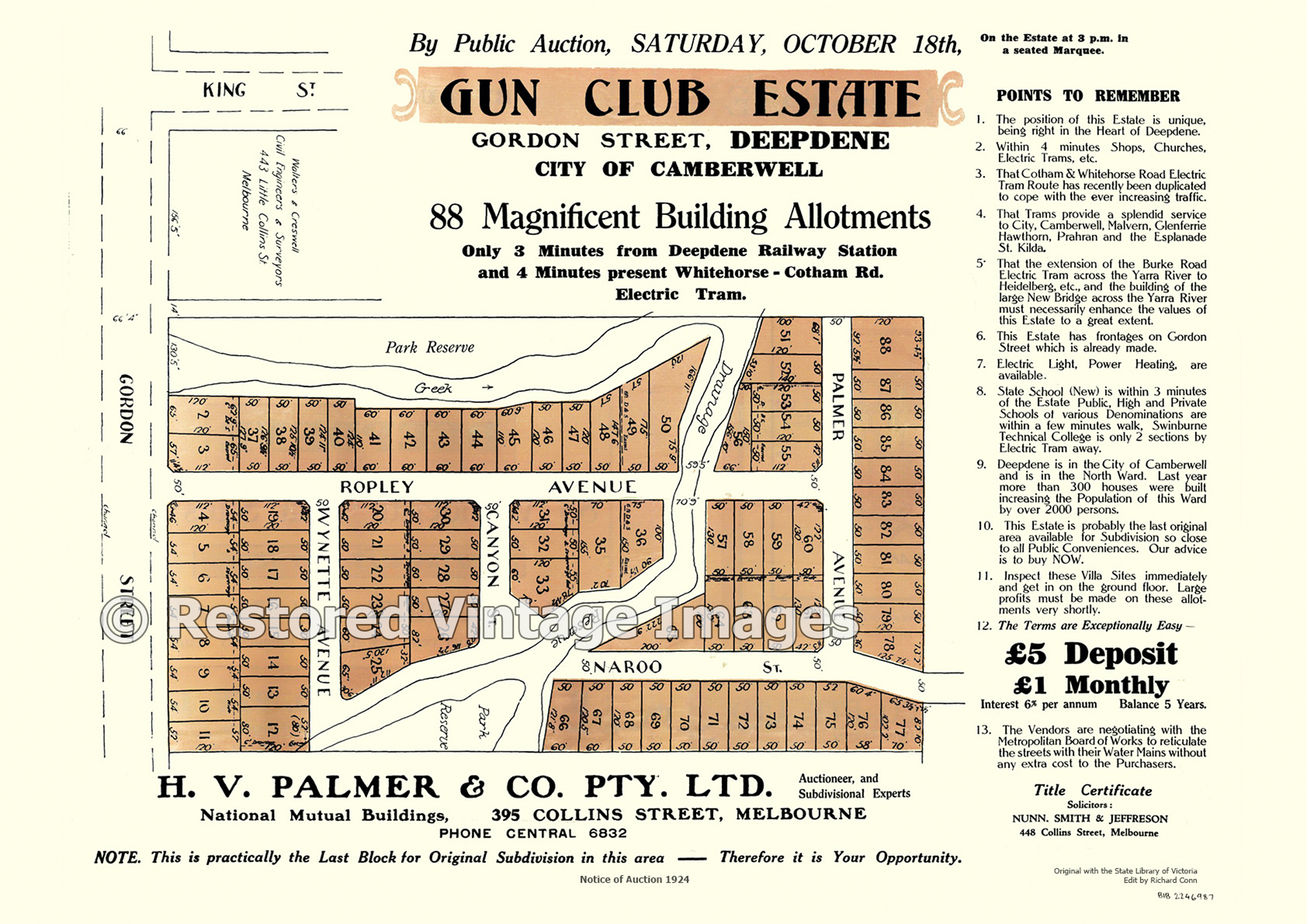 Gun Club Estate 1924 – Deepdene