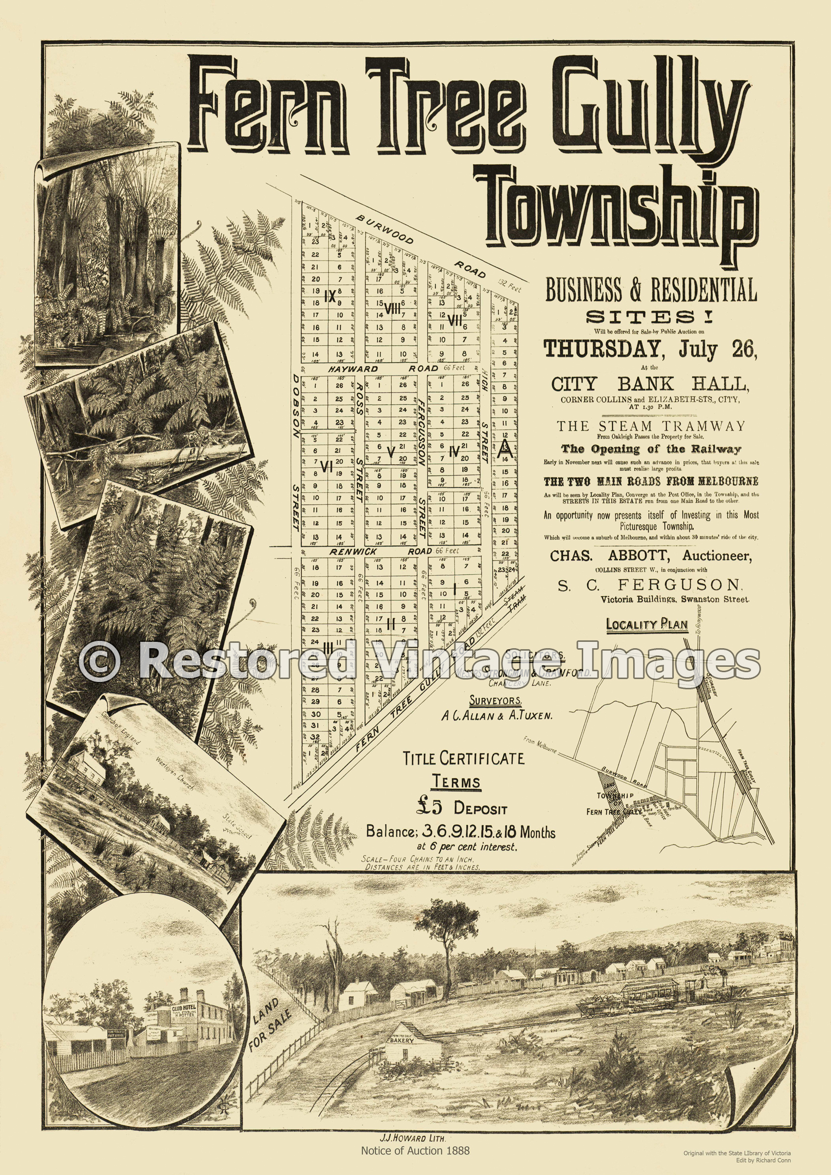 Fern Tree Gully Township 1888 – Ferntree Gully