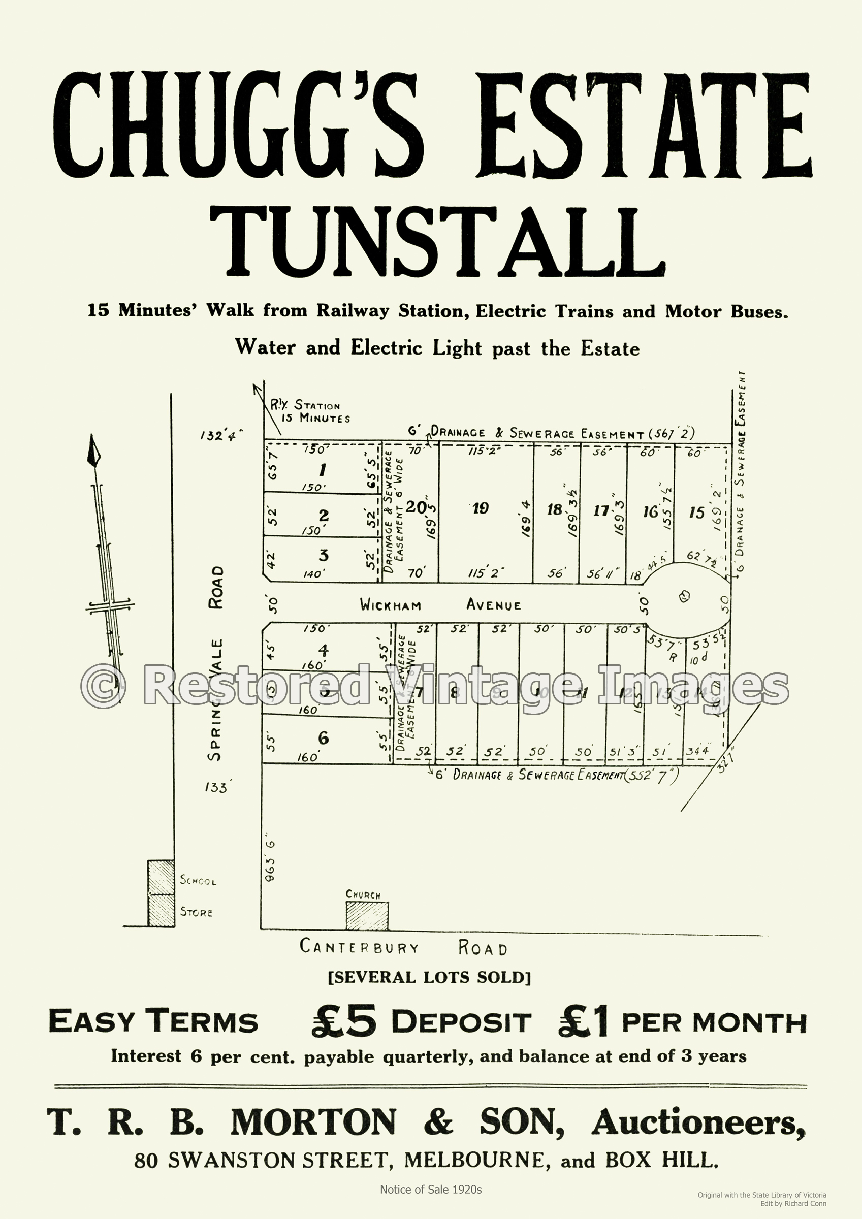 Chugg’s Estate Tunstall 1920s – Forest Hill