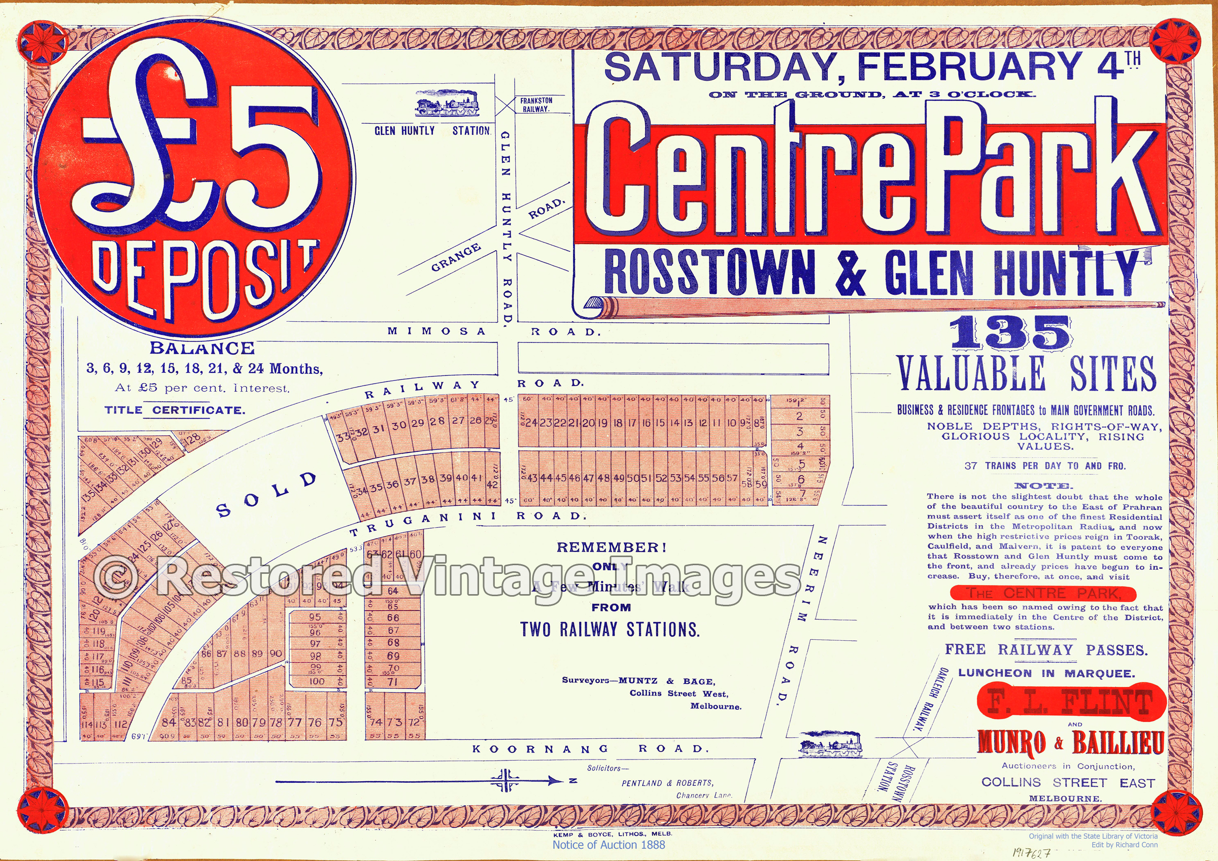 Centre Park Rosstown & Gle Huntly 1888 – Carnegie