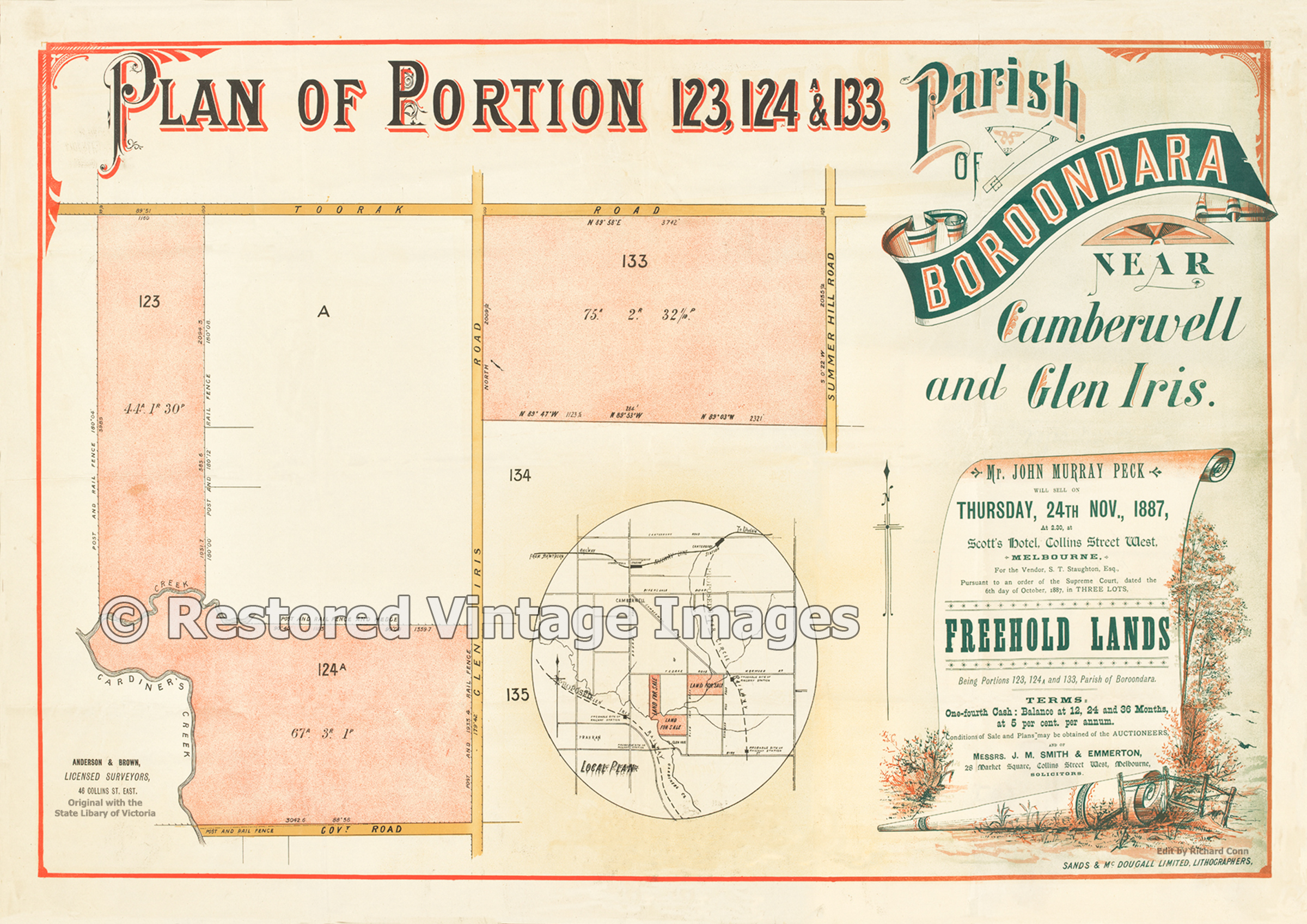Parish Of Boroondara 24th November 1887 – Glen Iris