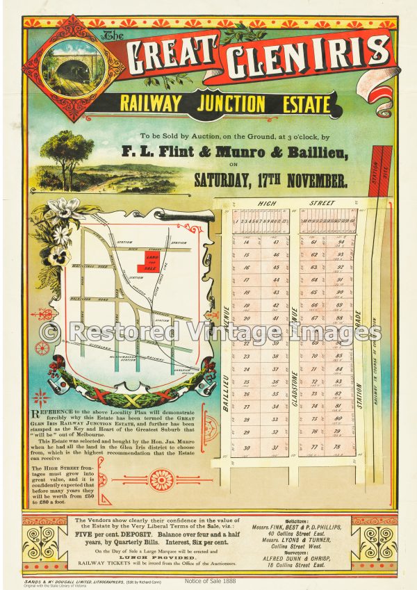 Great Glen Iris Railway Junction Estate 1888 Ashburton Restored