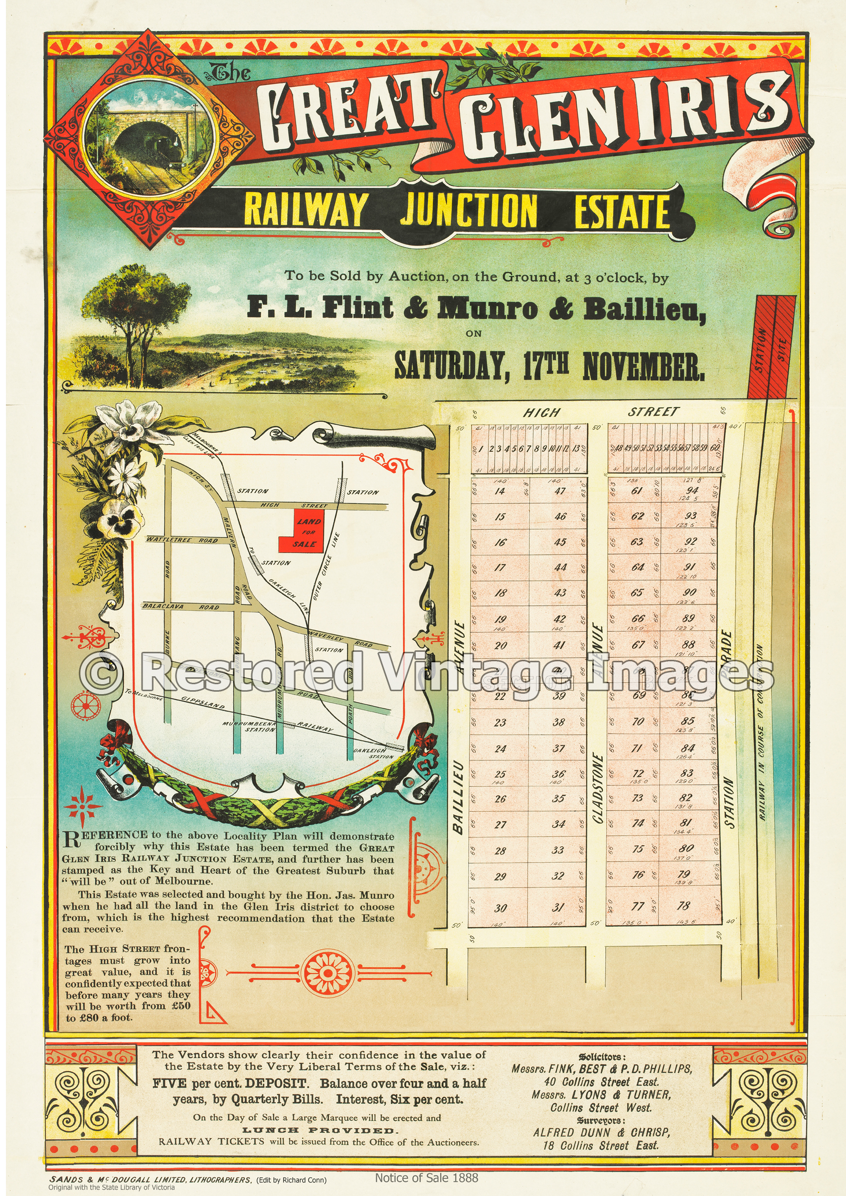 Great Glen Iris Railway Junction Estate 1888 – Ashburton