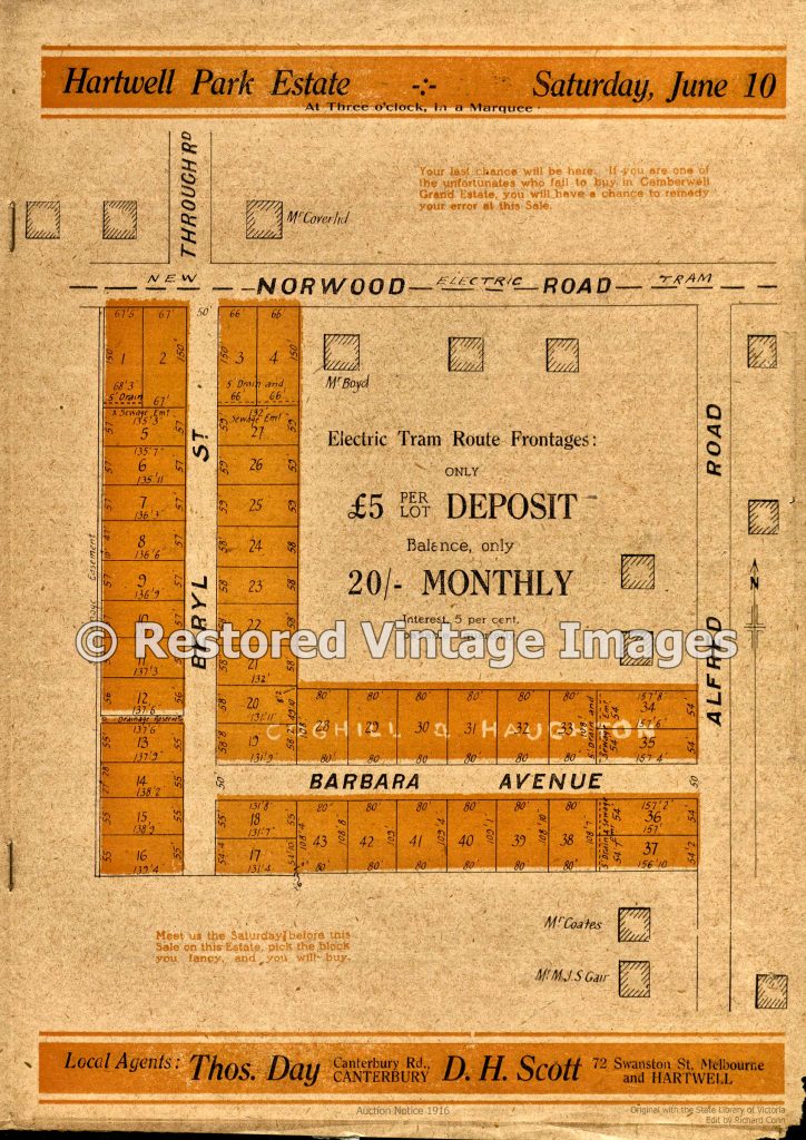 Hartwell Park Estate 1916 Glen Iris Restored Vintage Images