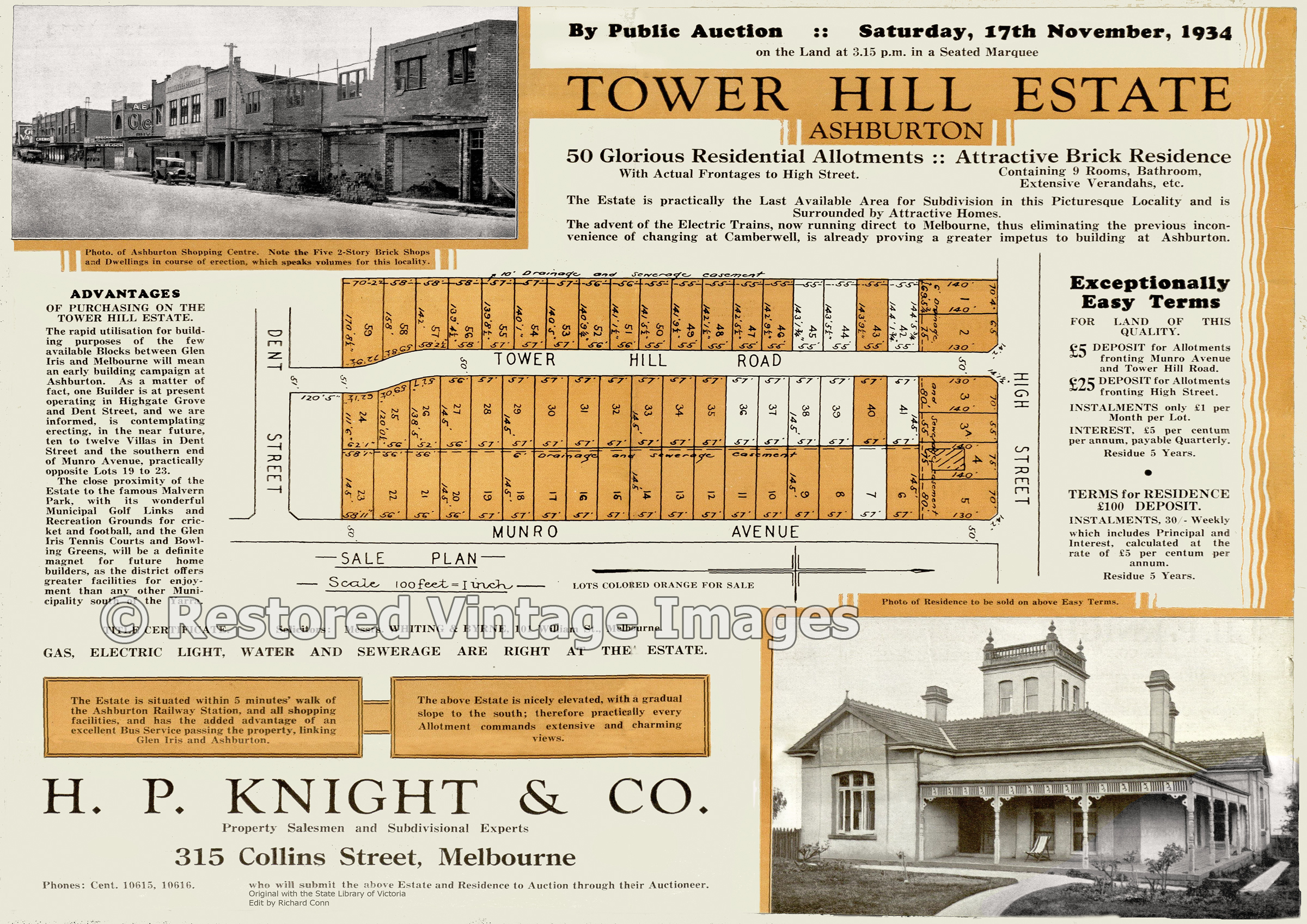 Tower Hill Estate Ashburton 1934 – Glen Iris